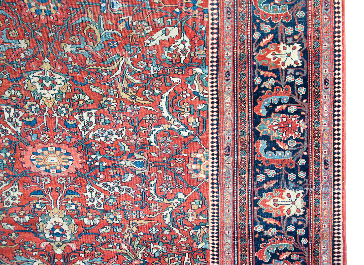 Late 19th Century Persian Sarouk Farahan Rug For Sale
