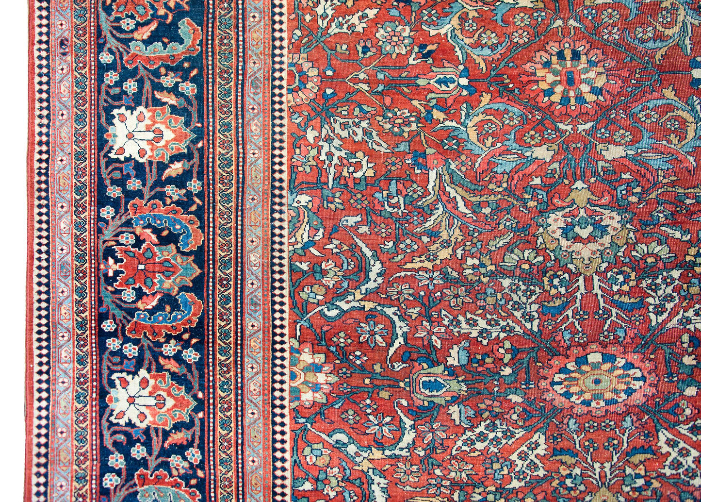 Late 19th Century Persian Sarouk Farahan Rug For Sale