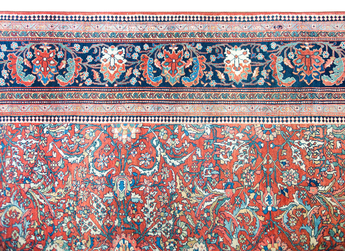 Late 19th Century Persian Sarouk Farahan Rug For Sale