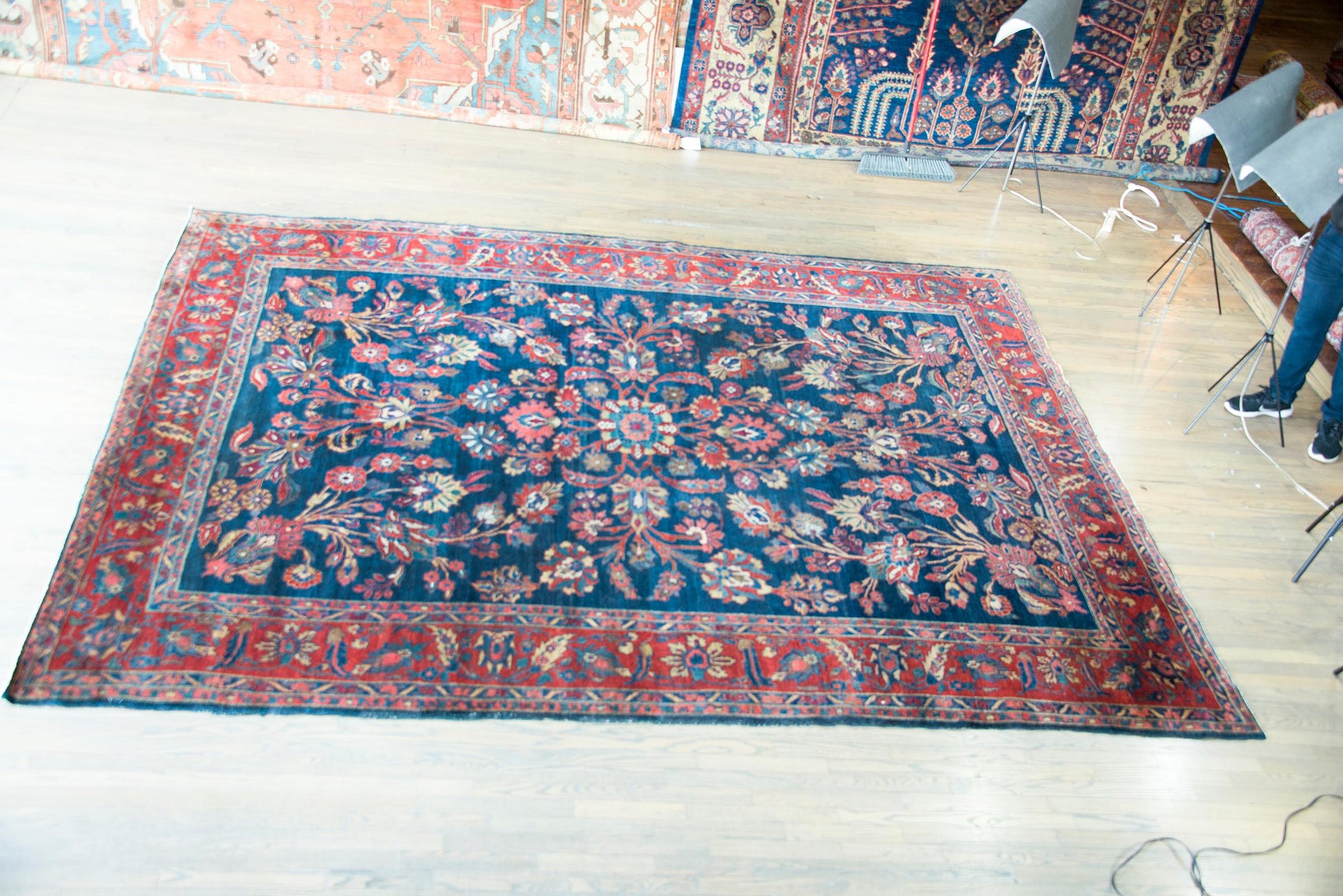 Early 20ty Century Persian Mohajeran Rug For Sale