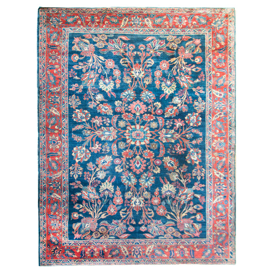 Early 20ty Century Persian Mohajeran Rug For Sale