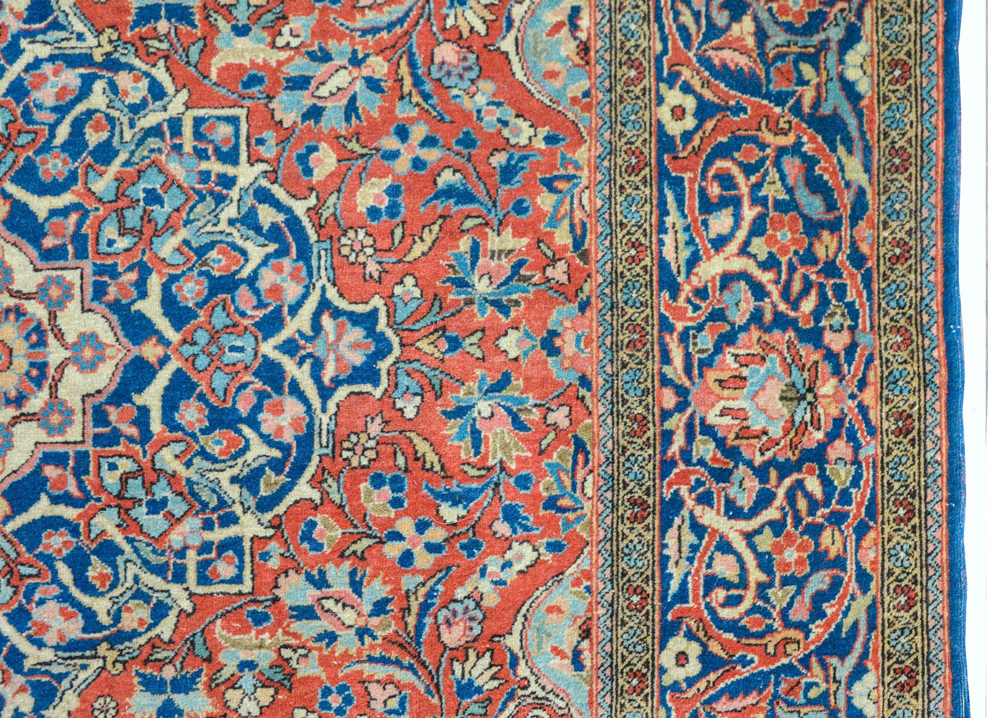 Extraordinary Early 20th Century Kashan Rug For Sale