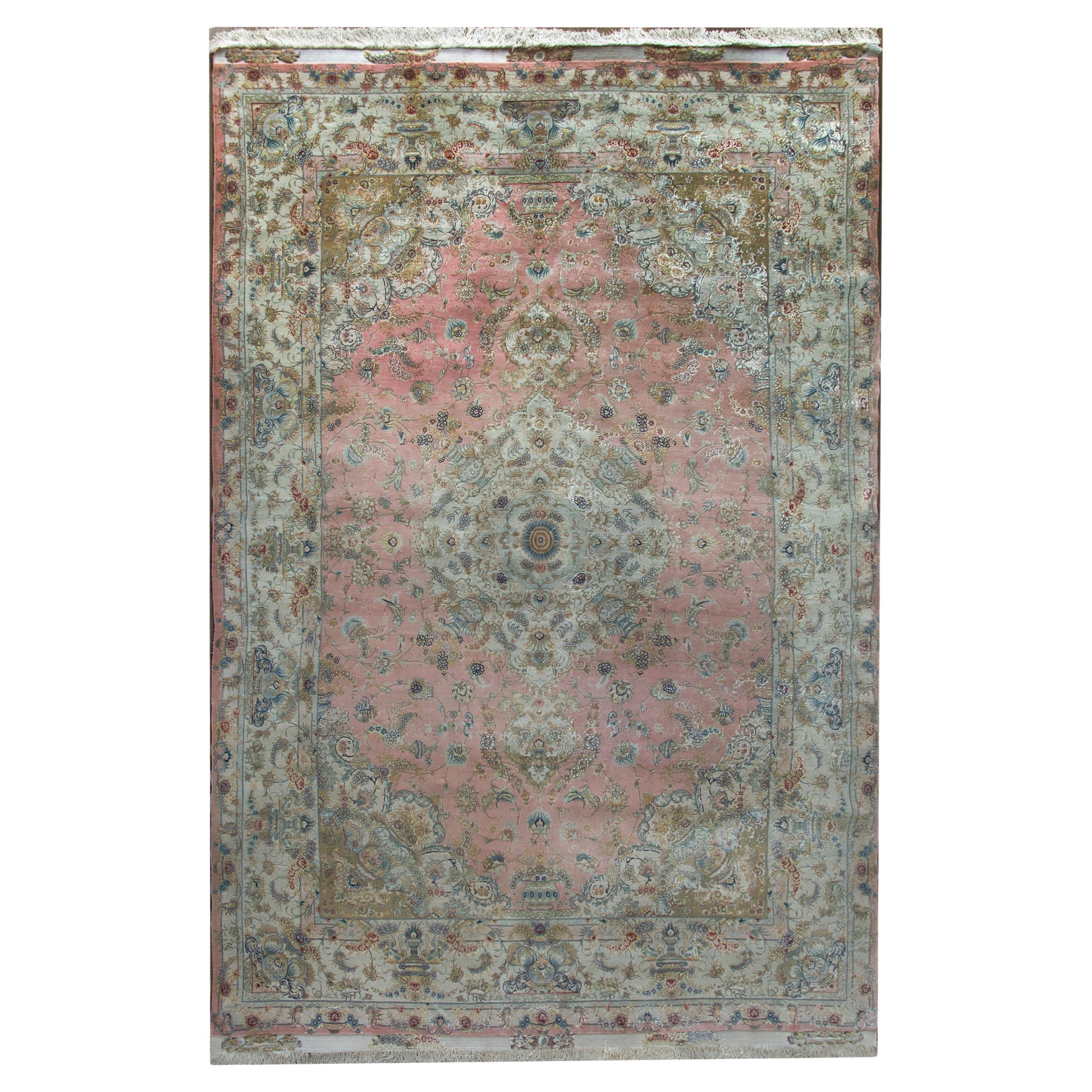 Vintage Persian Tabriz Rug For Sale