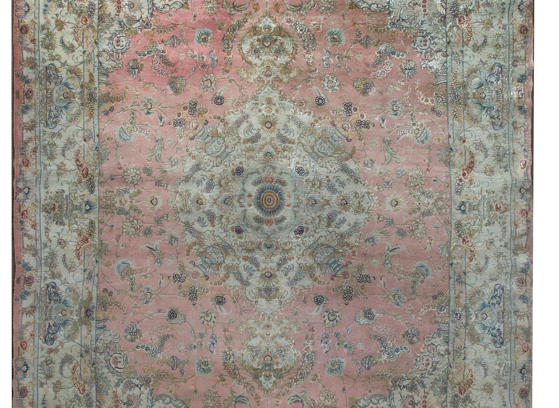 Vintage Persian Tabriz Rug For Sale