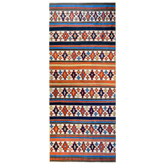 Gorgeous Early 20th Century Shahsevan Kilim Runner For Sale