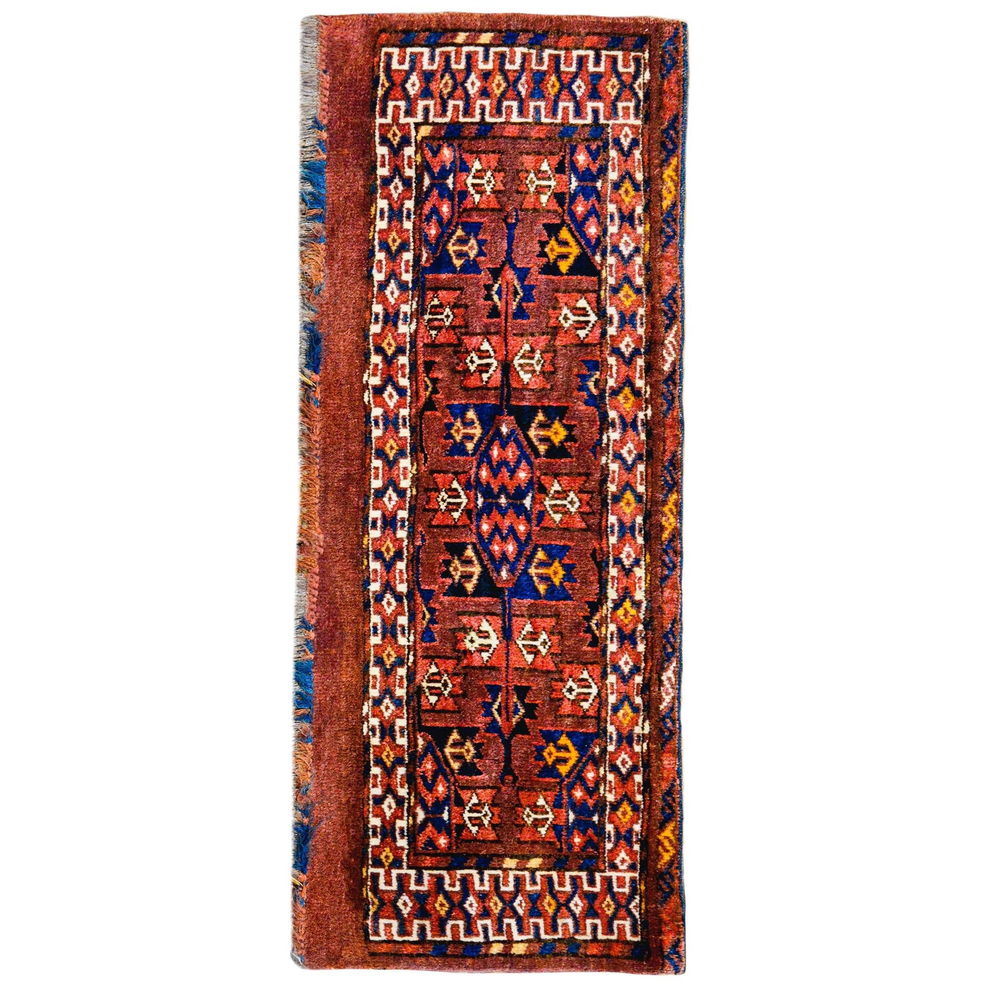 Beautiful 19th Century Yamut Rug For Sale