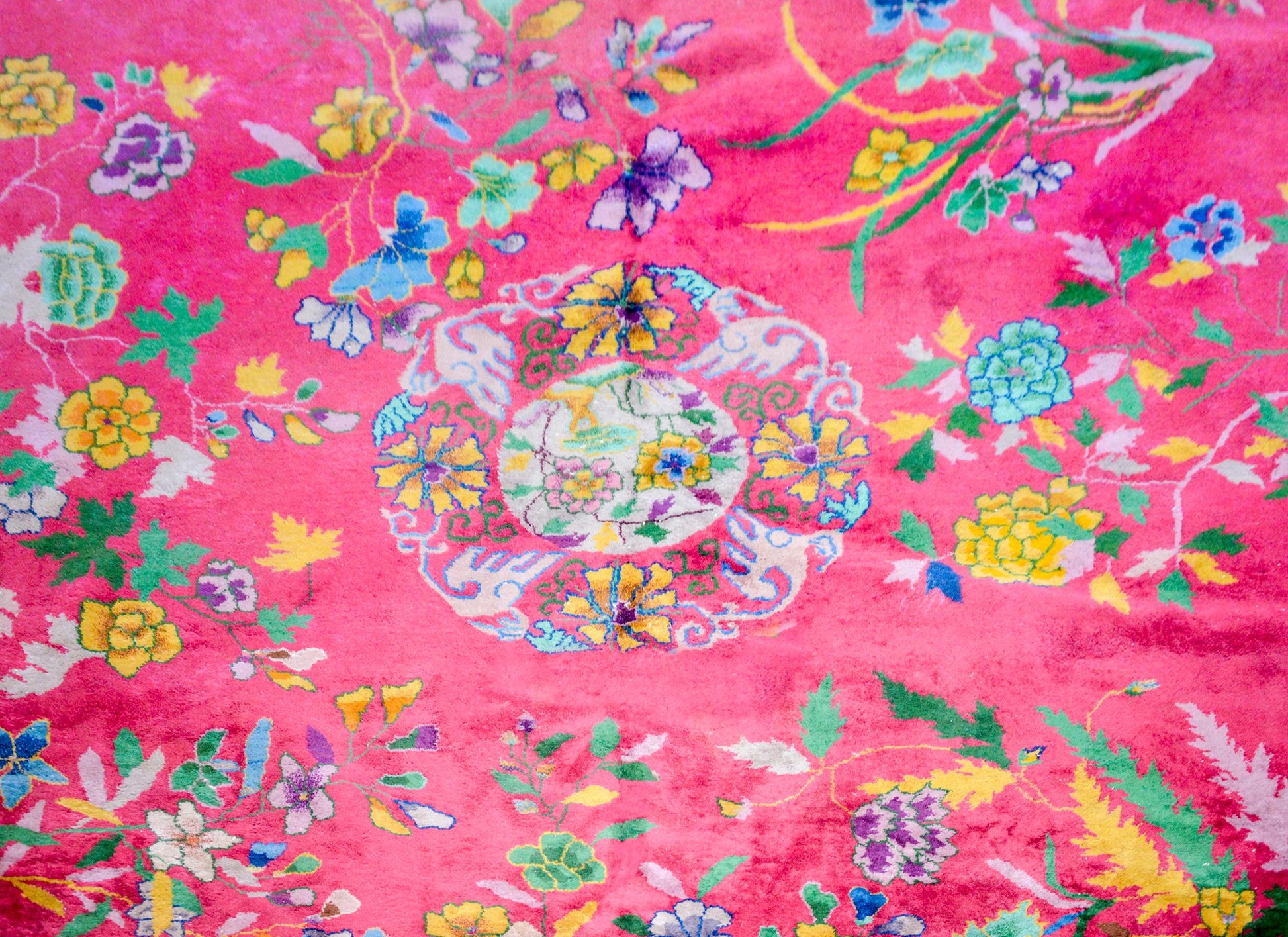 Brilliant Early 20th Century Chinese Art Deco Rug For Sale