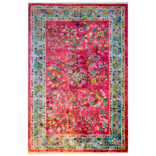 Brilliant Early 20th Century Chinese Art Deco Rug For Sale