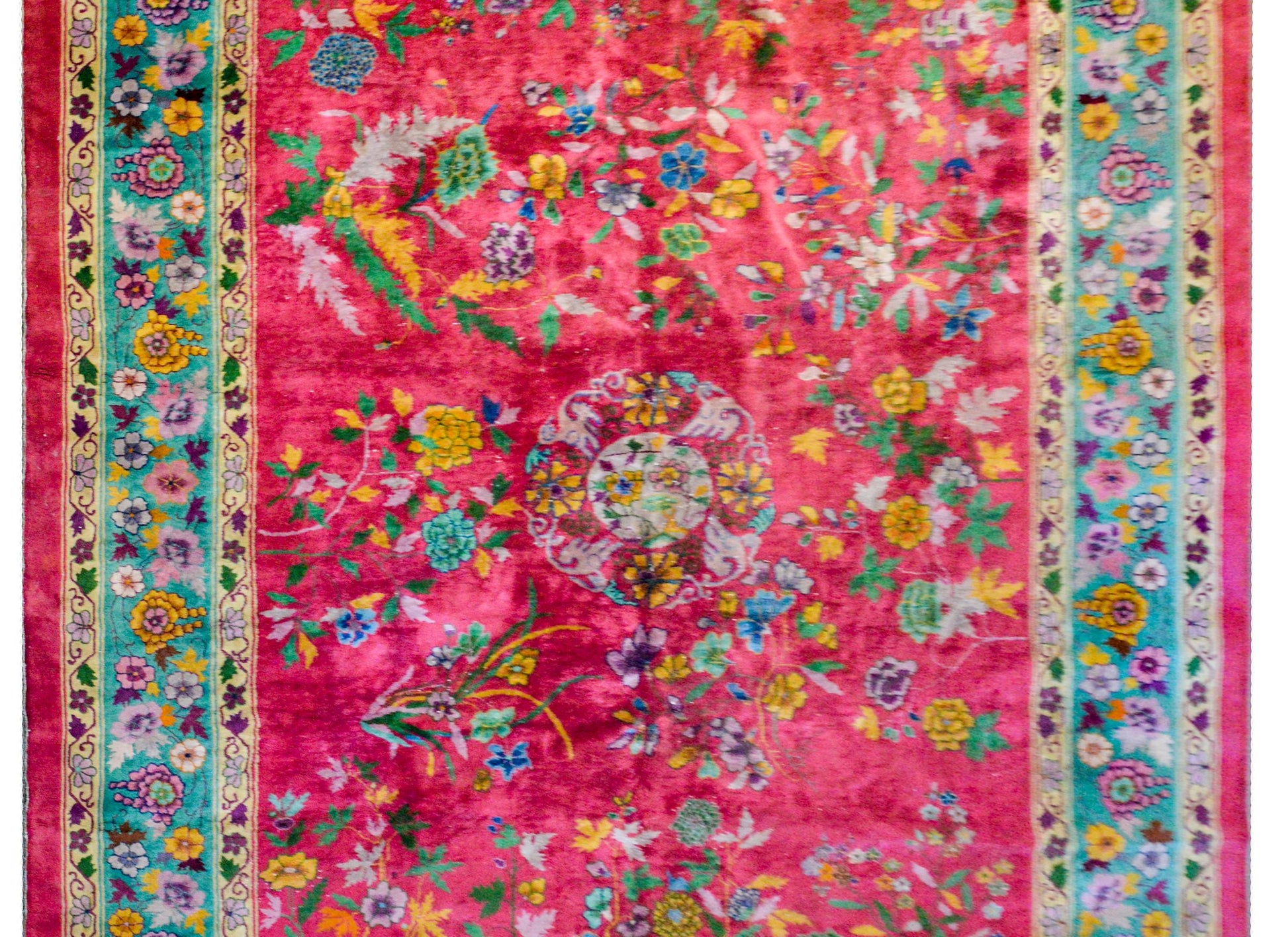 Brilliant Early 20th Century Chinese Art Deco Rug For Sale