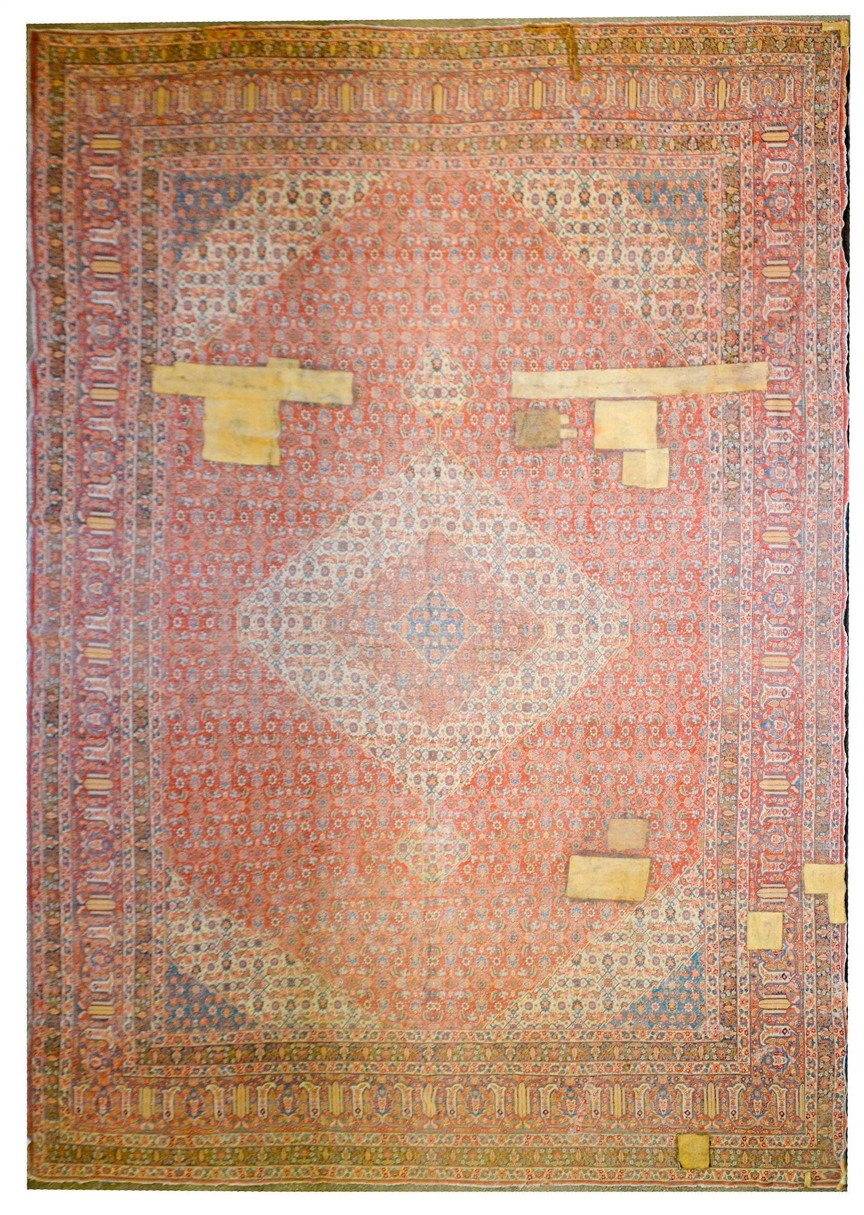 Incredible 19th Century Tabriz Haji Jalili Rug For Sale