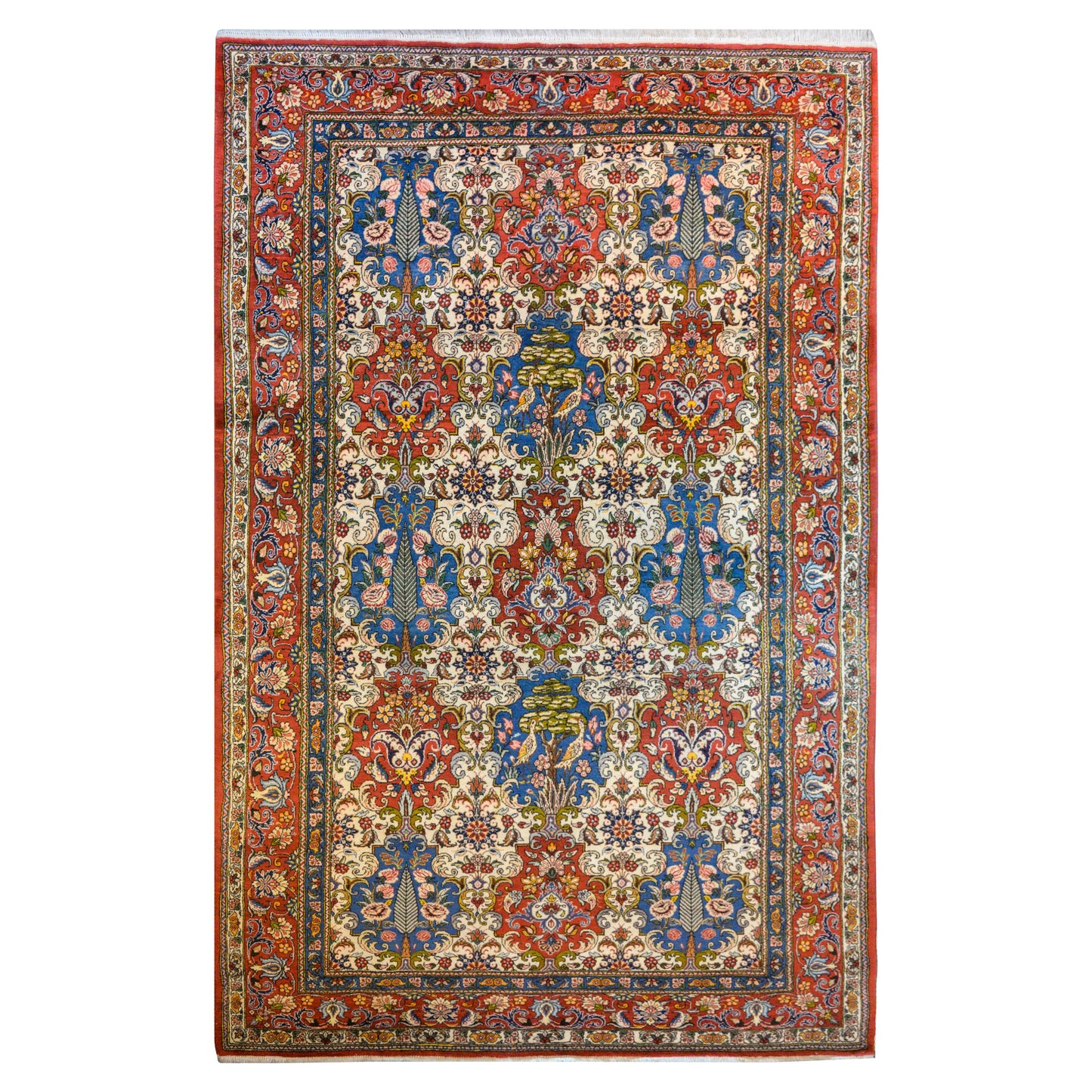 Outstanding Vintage Bakhtiari Rug For Sale