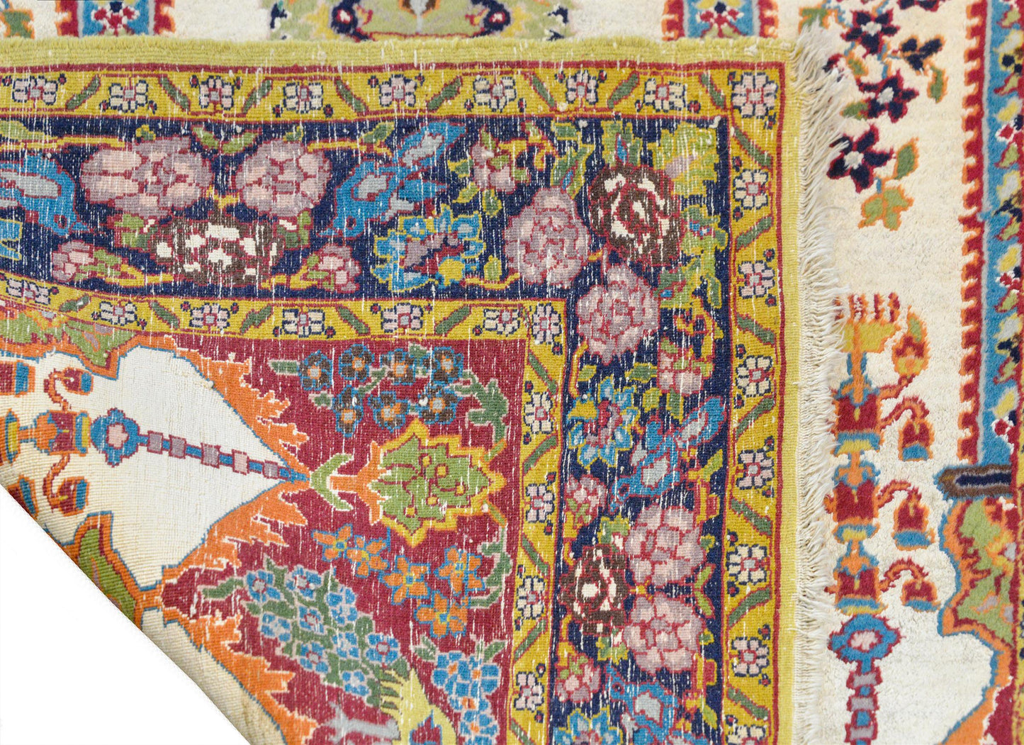Beautiful Isfahan Prayer Rug For Sale