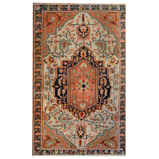 Wild Early 20th Century Sarouk Farahan Rug For Sale