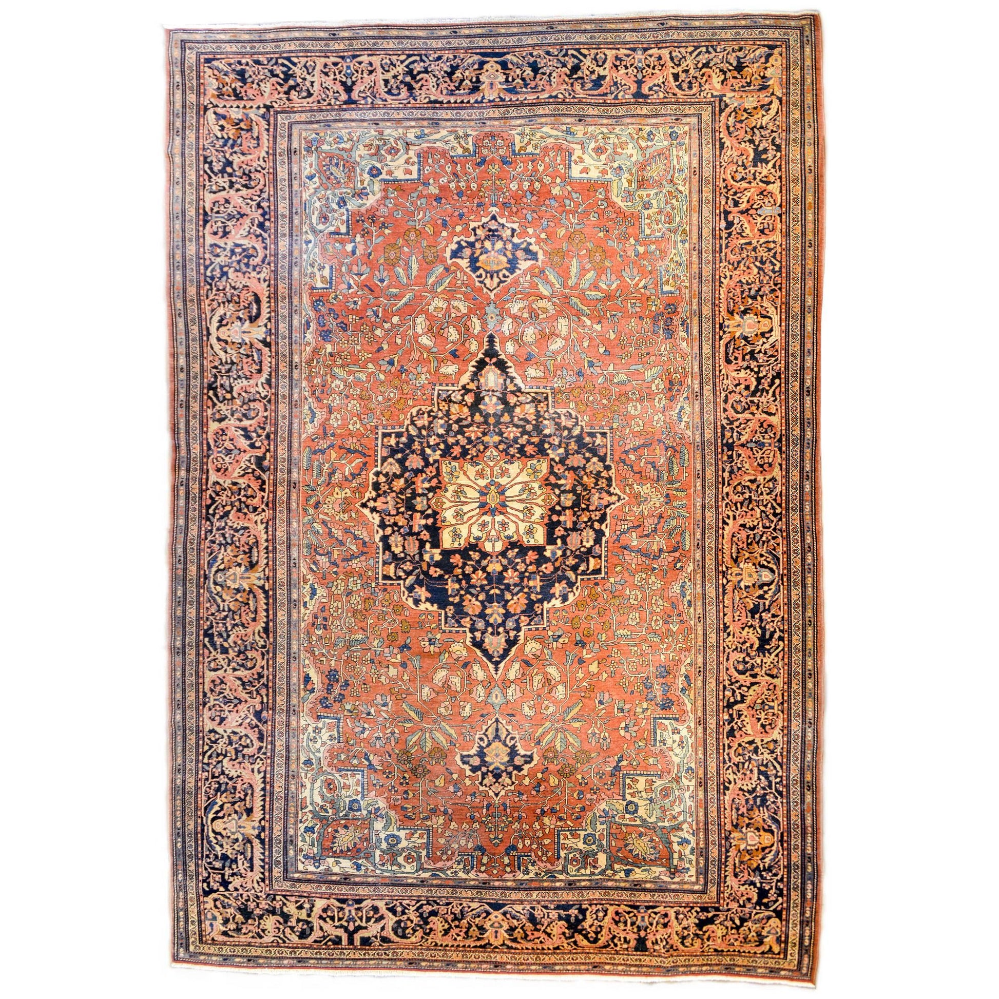Extraordinary 19th Century Sarouk Farahan Rug For Sale