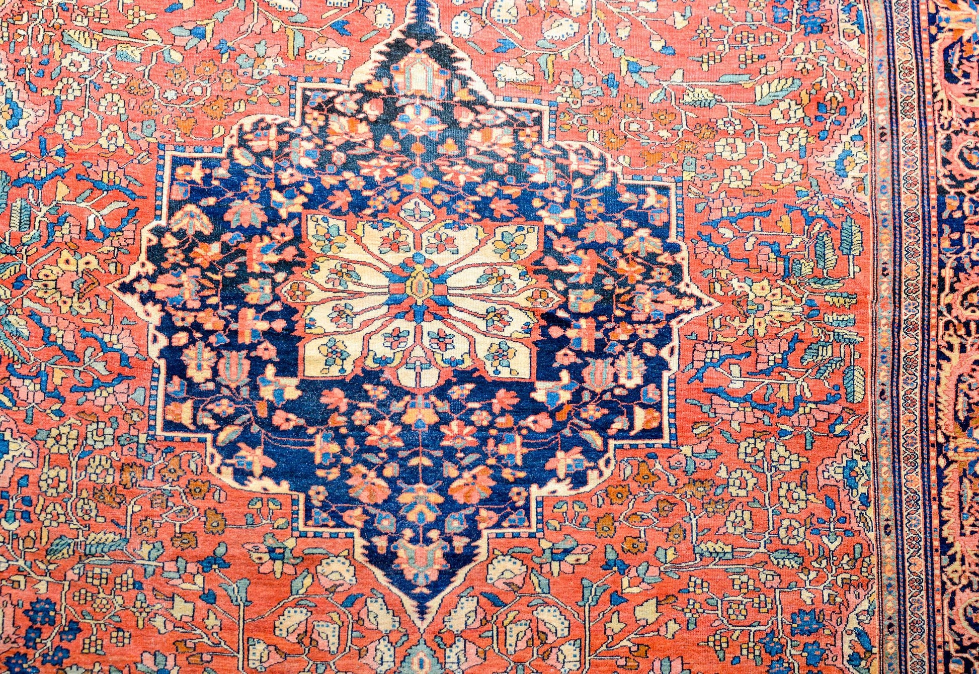 Extraordinary 19th Century Sarouk Farahan Rug For Sale