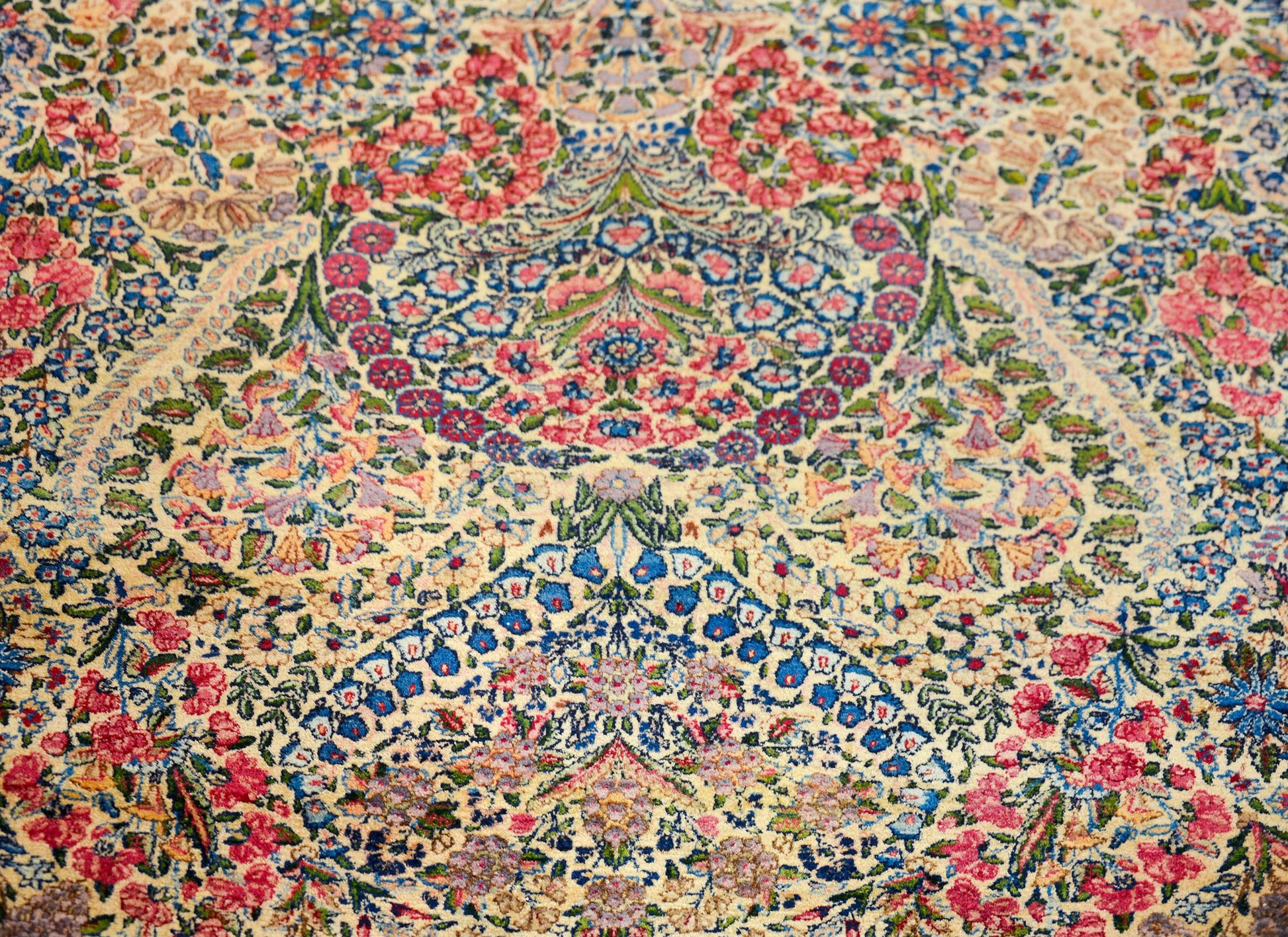 Early 20th Century Persian Lavar Kirman Rug For Sale