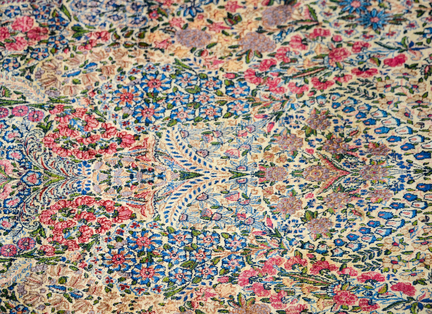 Early 20th Century Persian Lavar Kirman Rug For Sale