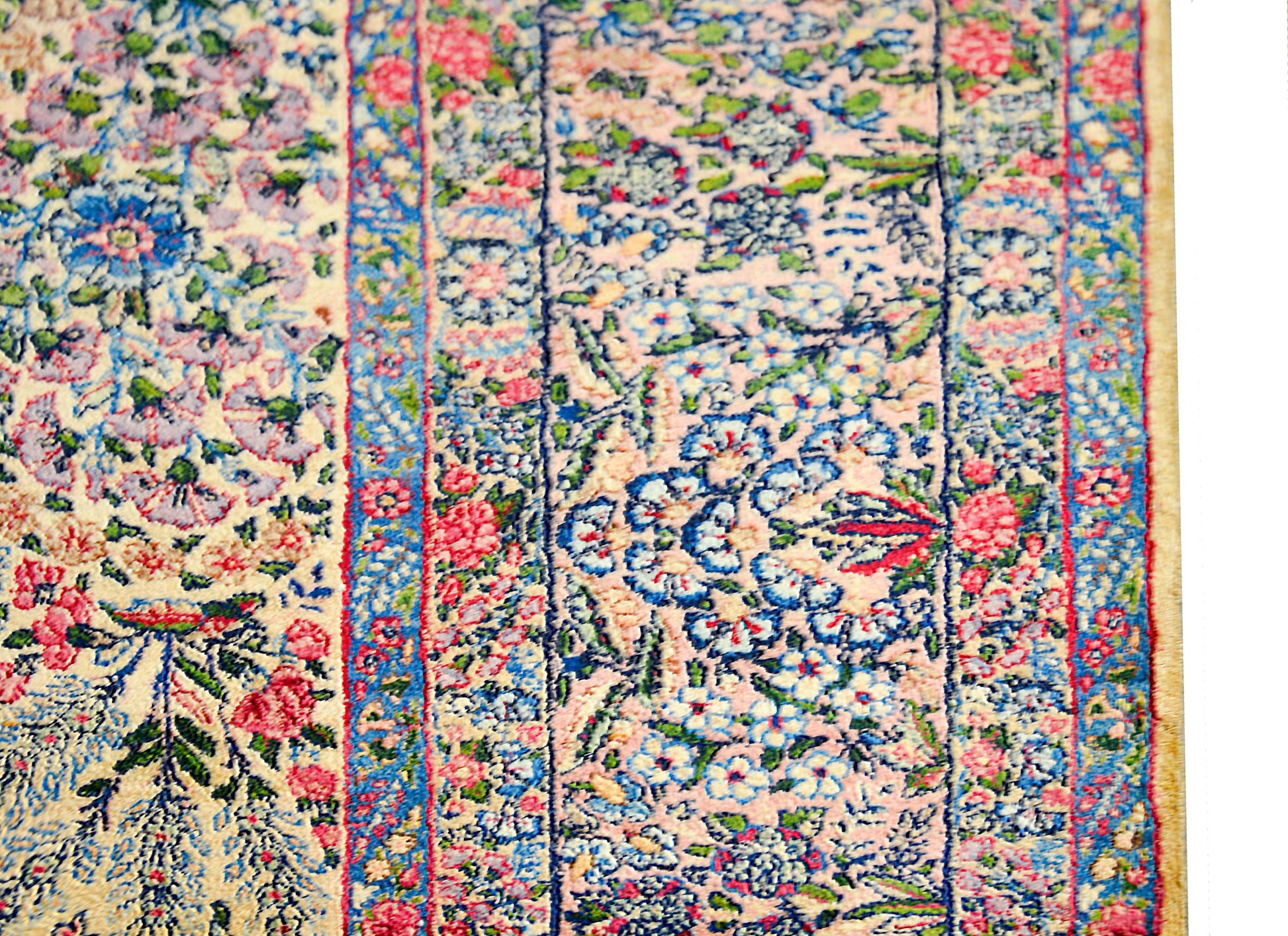 Early 20th Century Persian Lavar Kirman Rug For Sale