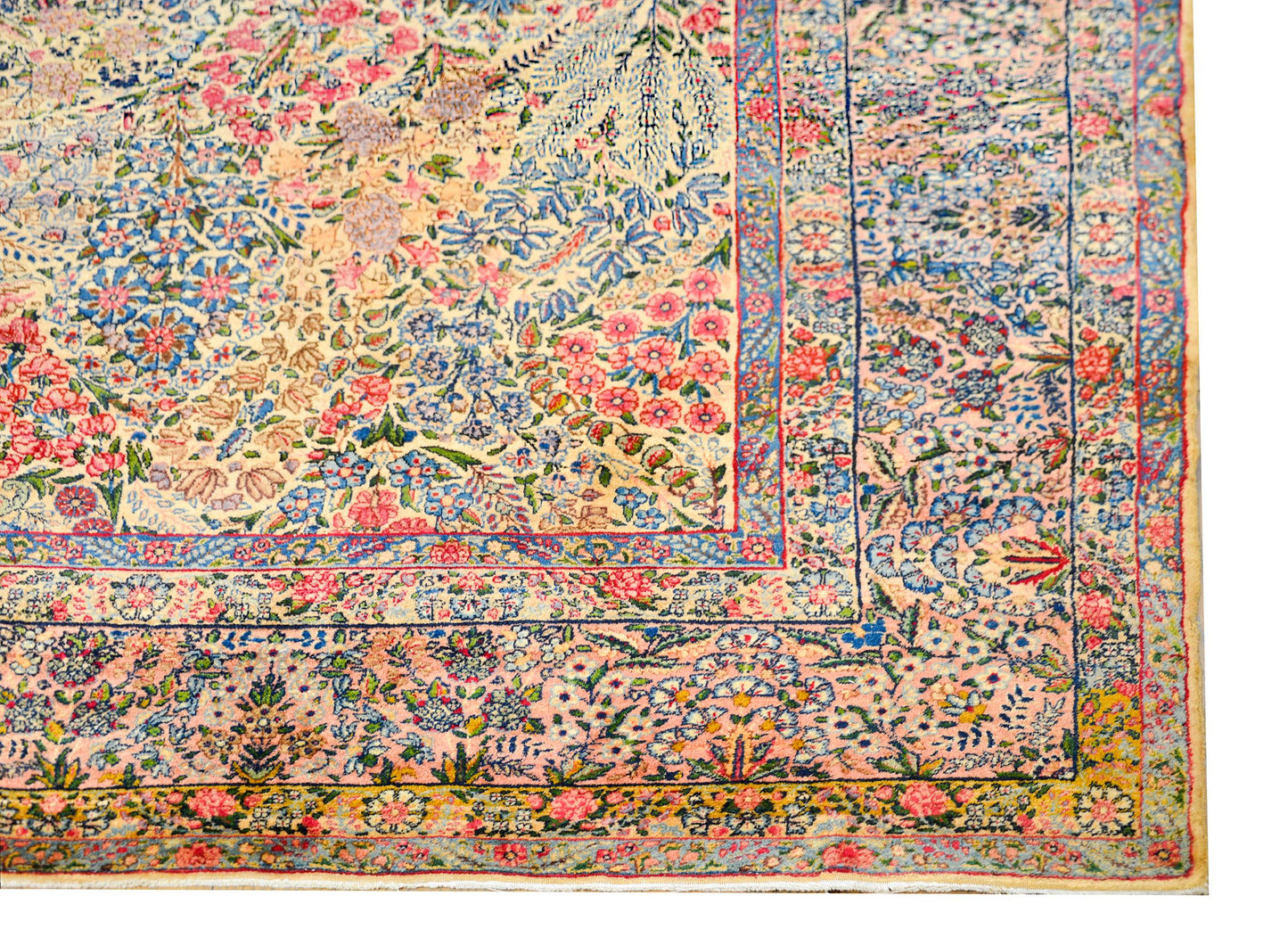 Early 20th Century Persian Lavar Kirman Rug For Sale
