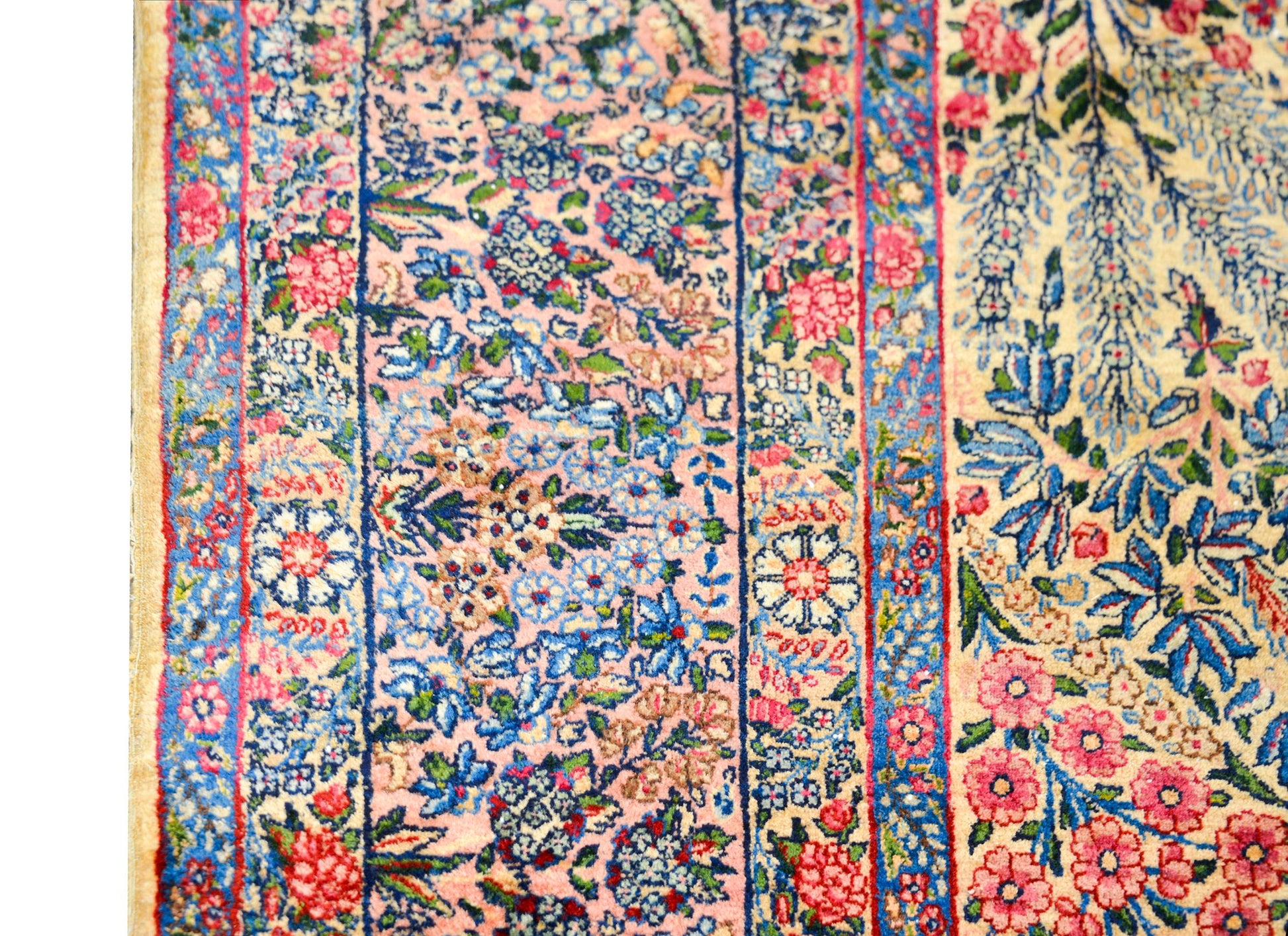 Early 20th Century Persian Lavar Kirman Rug For Sale
