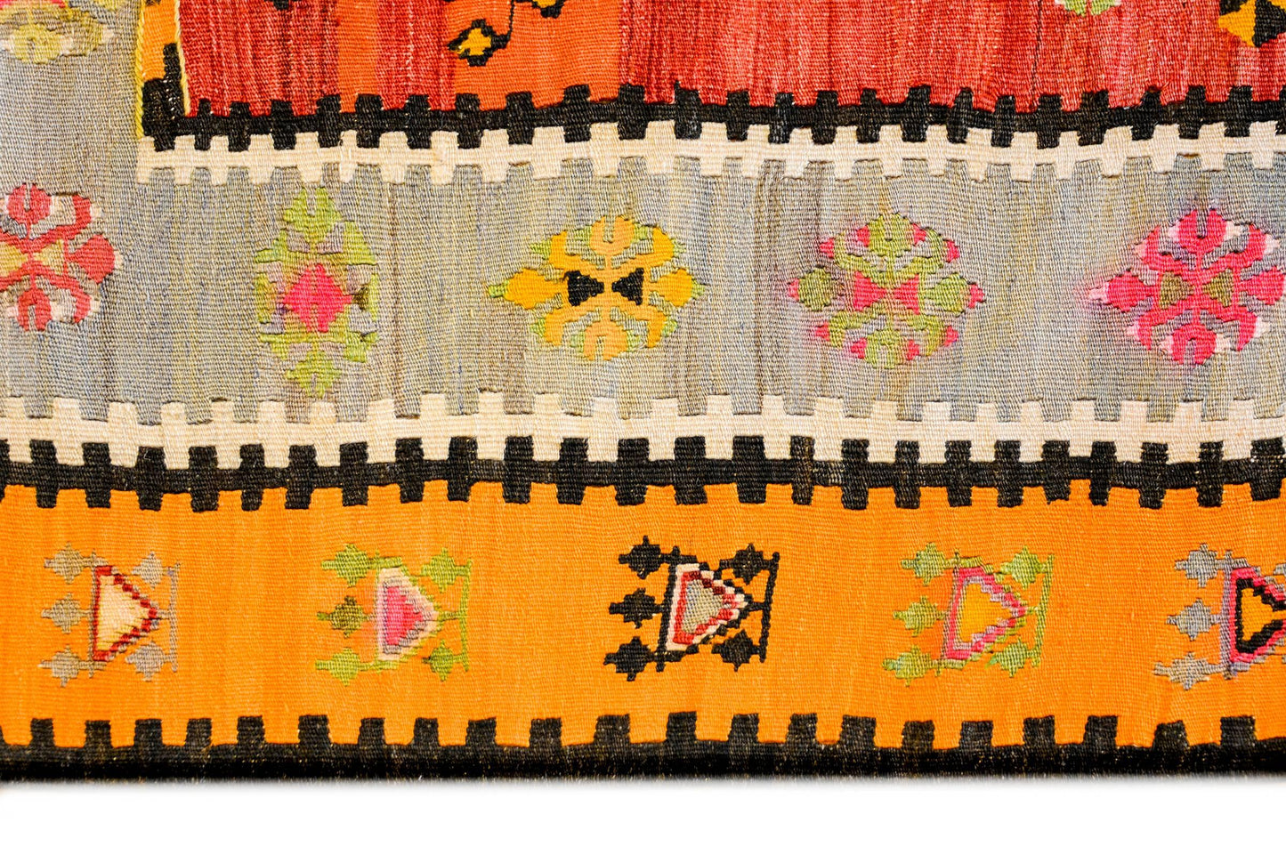Early 20th Century Turkish Kilim Rug For Sale
