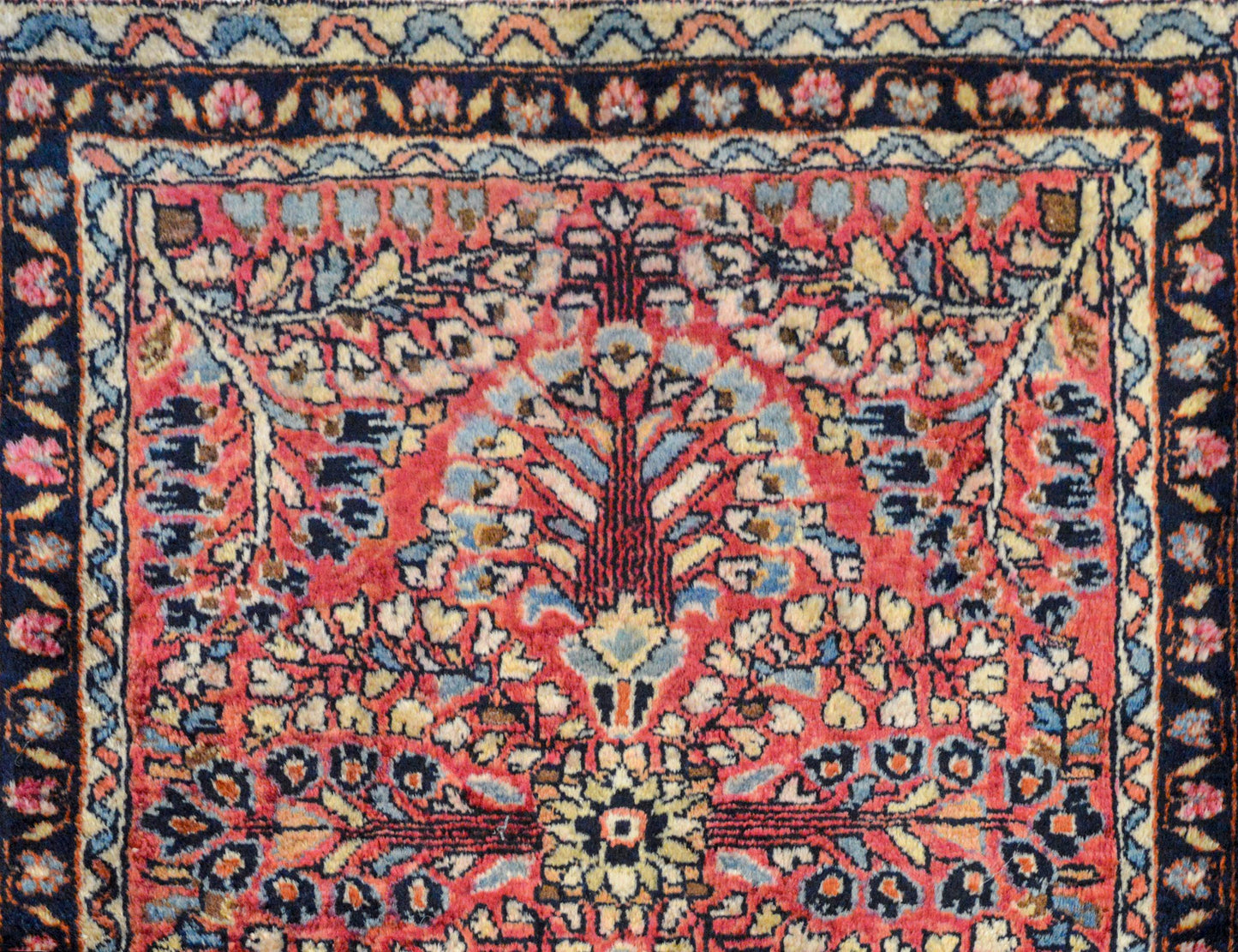 Petite Early 20th Century Sarouk Rug For Sale