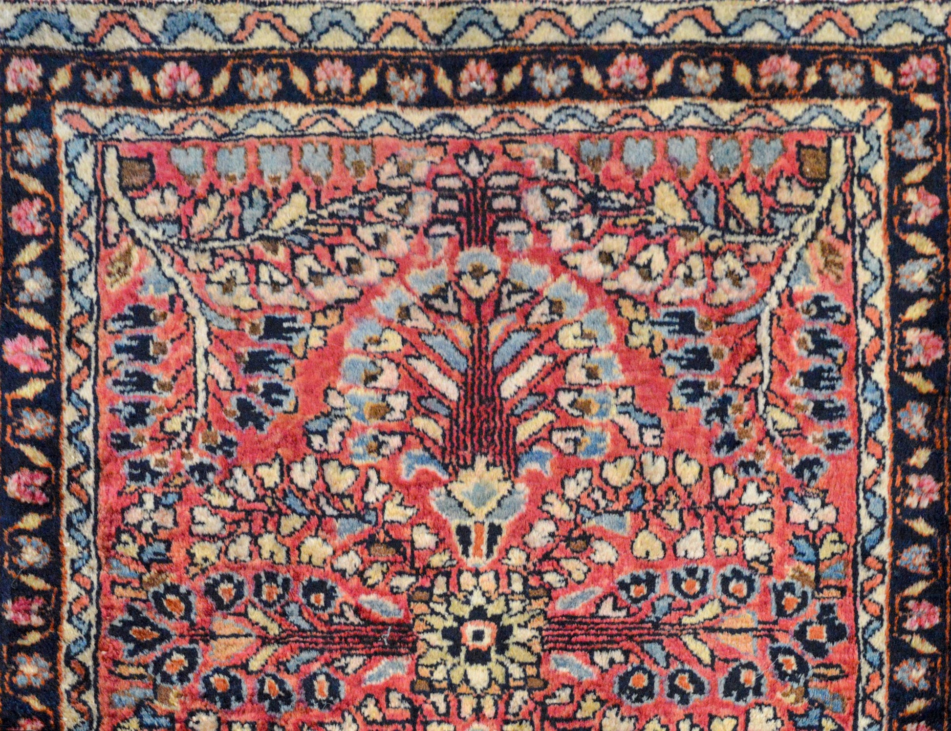Petite Early 20th Century Sarouk Rug For Sale