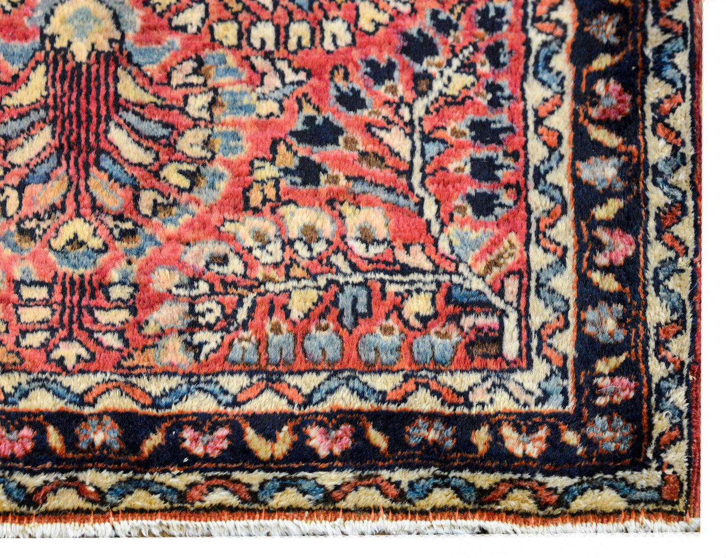 Petite Early 20th Century Sarouk Rug For Sale