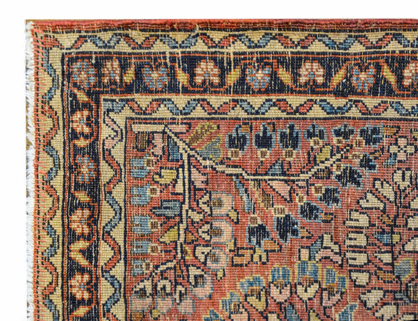Petite Early 20th Century Sarouk Rug For Sale