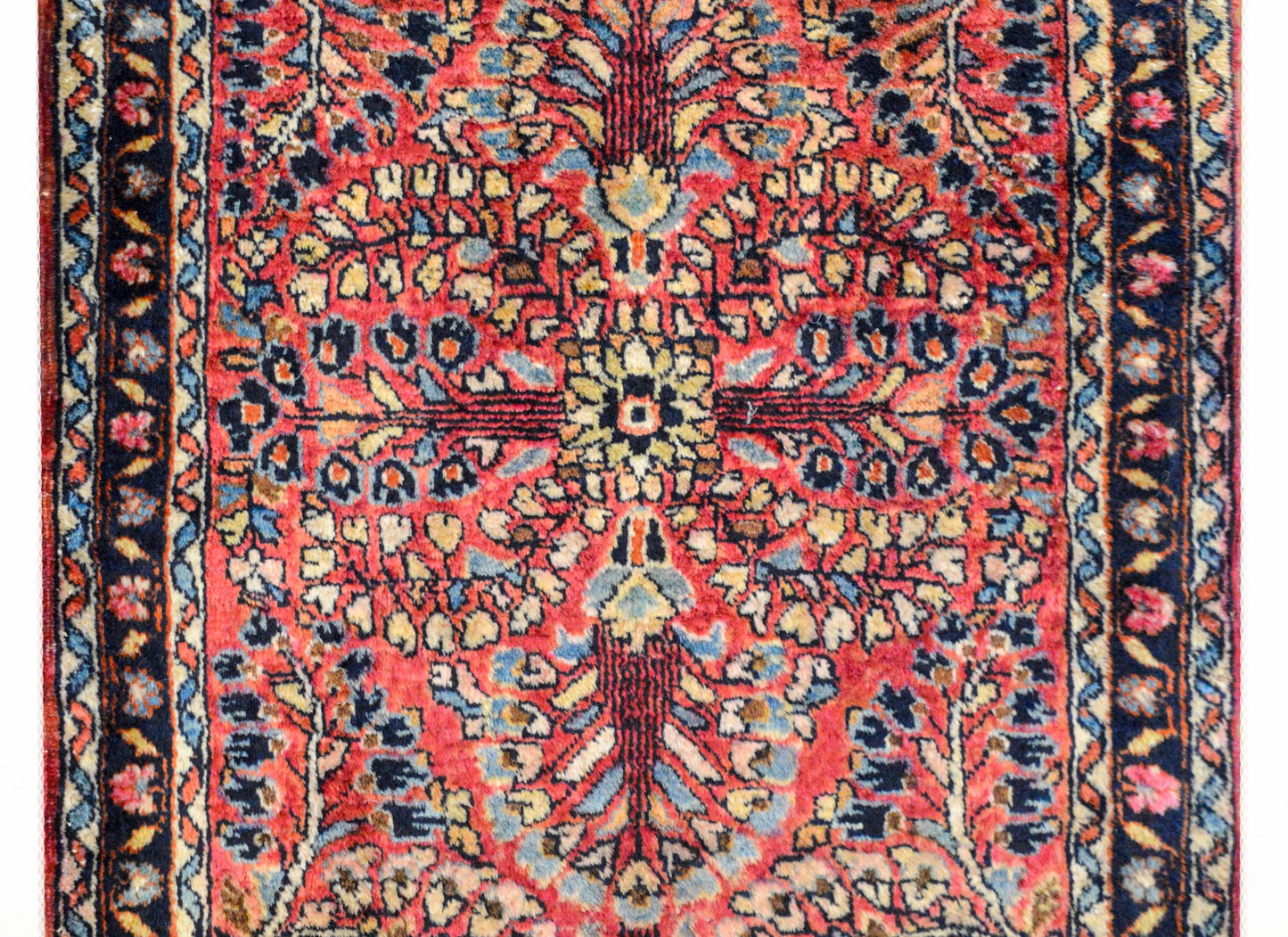 Petite Early 20th Century Sarouk Rug For Sale