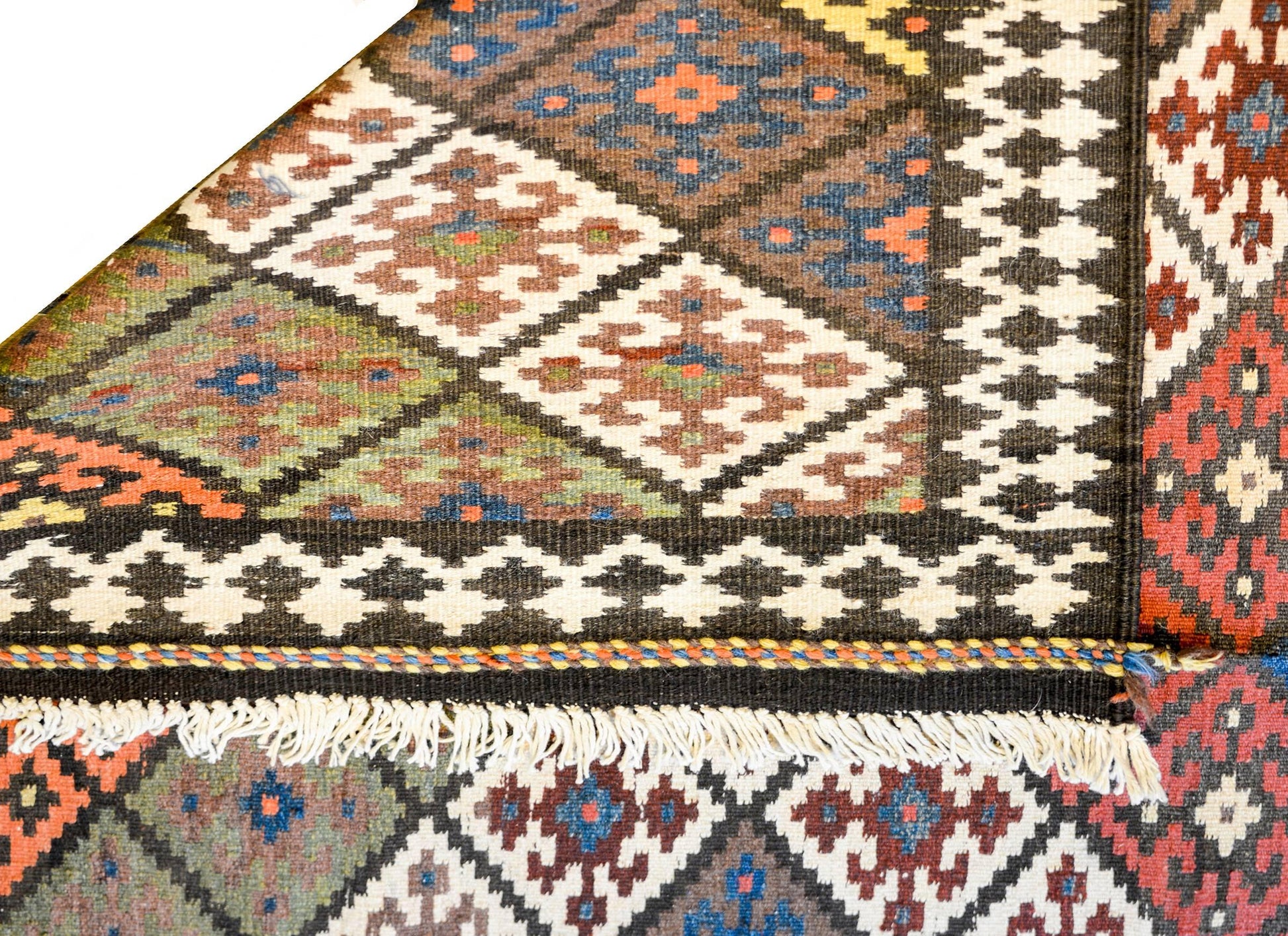 Mid-20th Century Saveh Kilim Runner For Sale