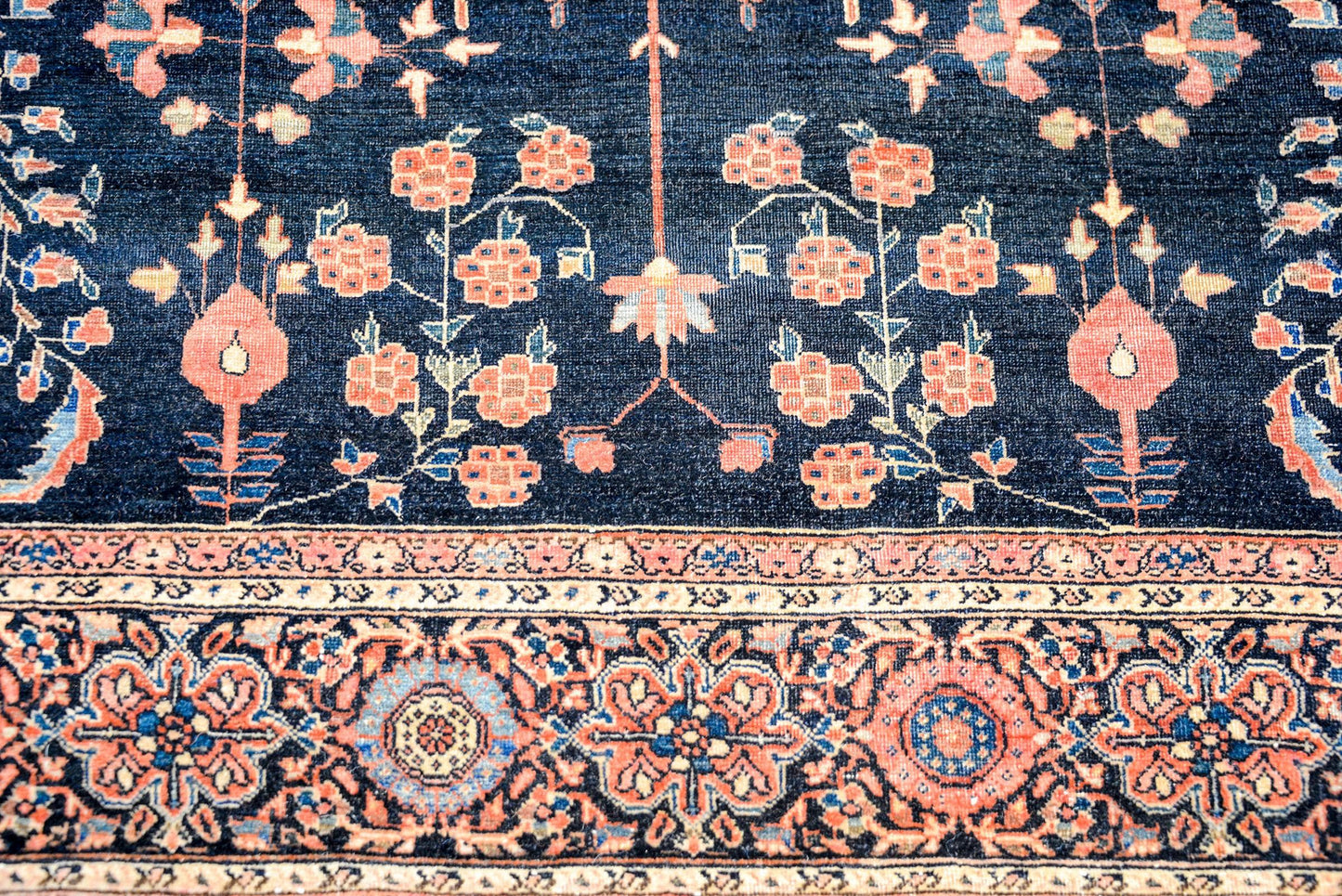 Exceptional Early 20th Century Sarouk Farahan Rug For Sale