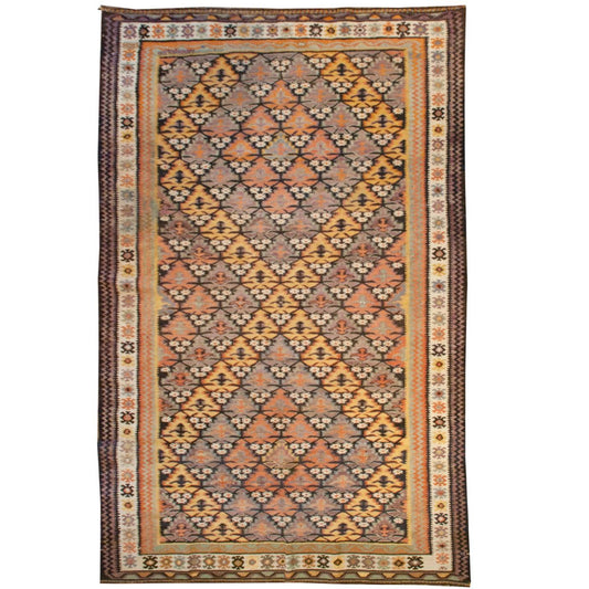 Wonderful Early 20th Century Qazvin Kilim For Sale