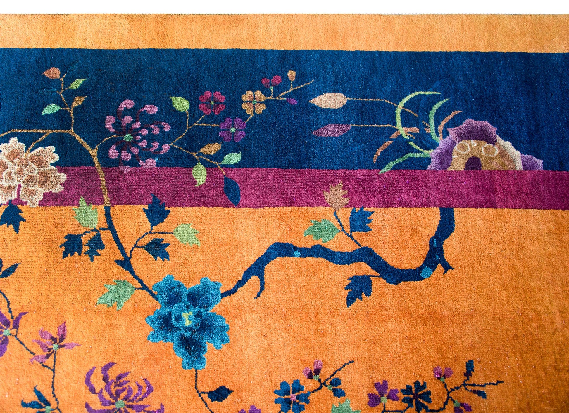 Early 20th Century Chinese Art Deco Rug For Sale