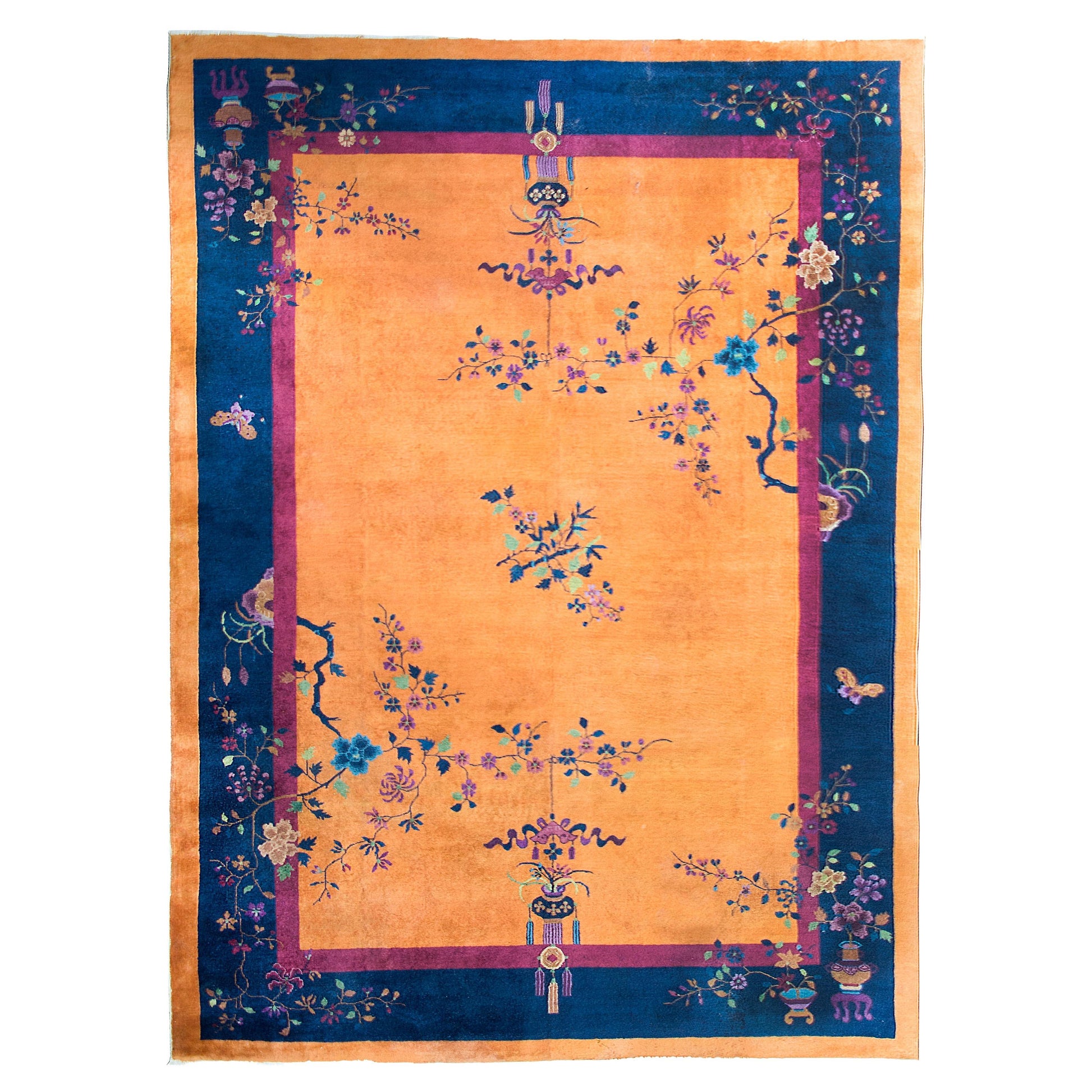 Early 20th Century Chinese Art Deco Rug For Sale
