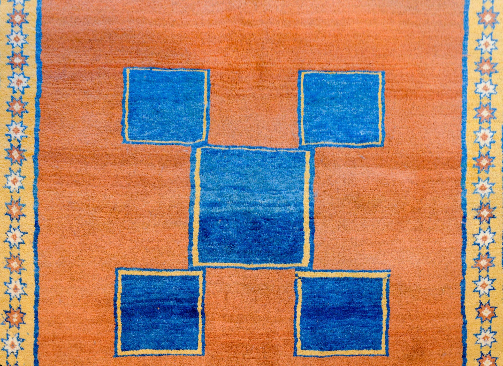 Bold Vintage Gabbeh Rug For Sale