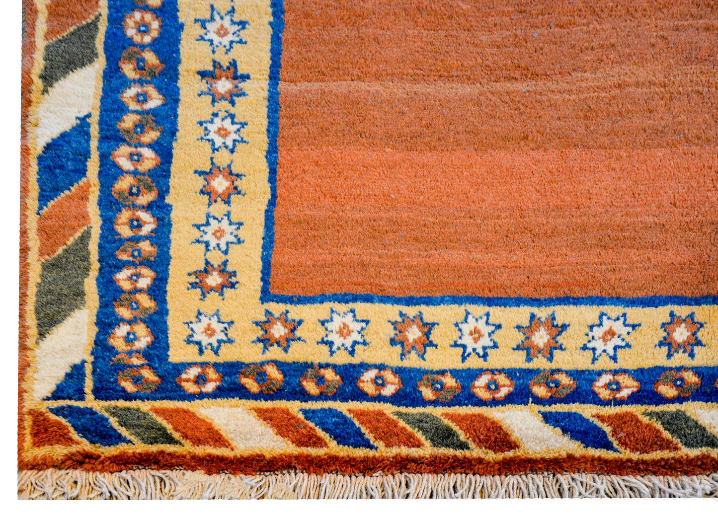 Bold Vintage Gabbeh Rug For Sale