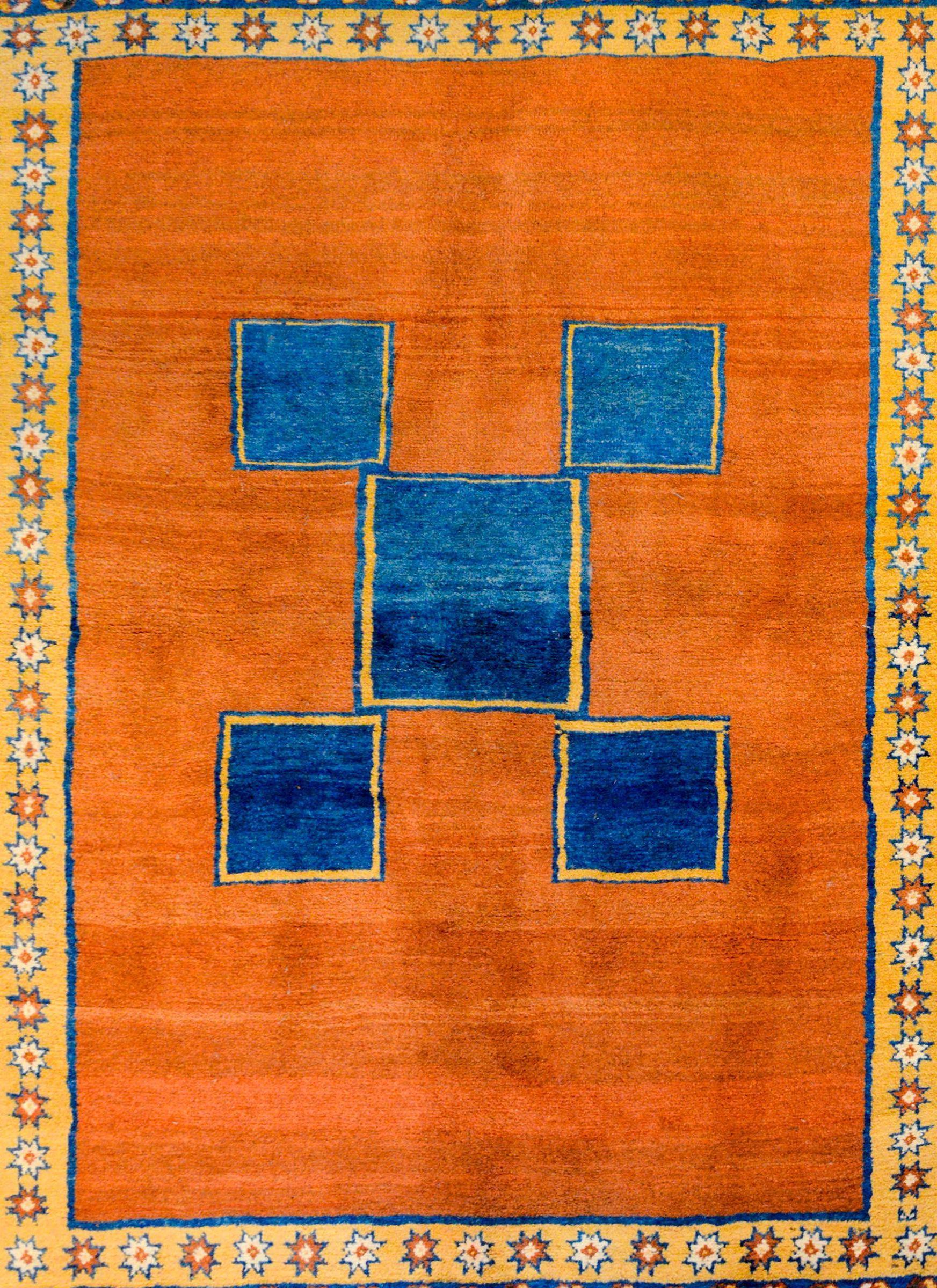 Bold Vintage Gabbeh Rug For Sale