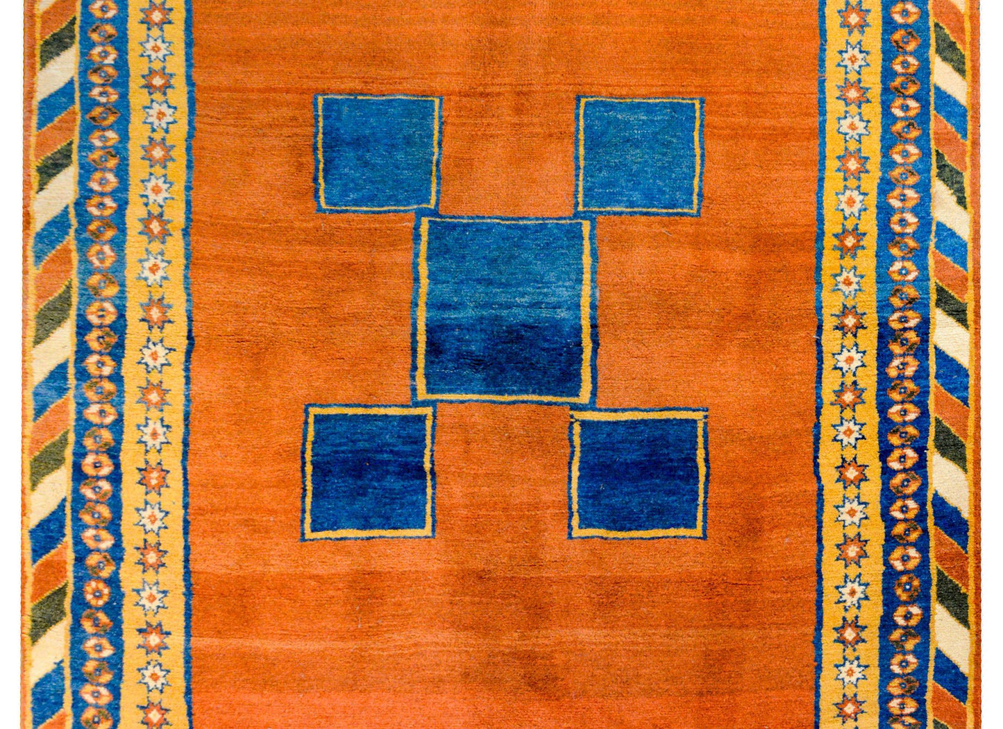 Bold Vintage Gabbeh Rug For Sale