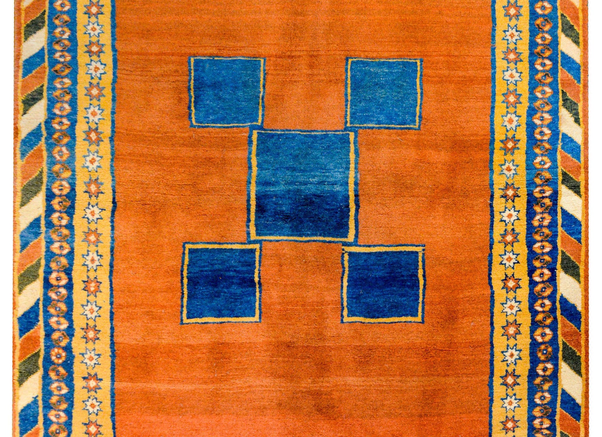 Bold Vintage Gabbeh Rug For Sale
