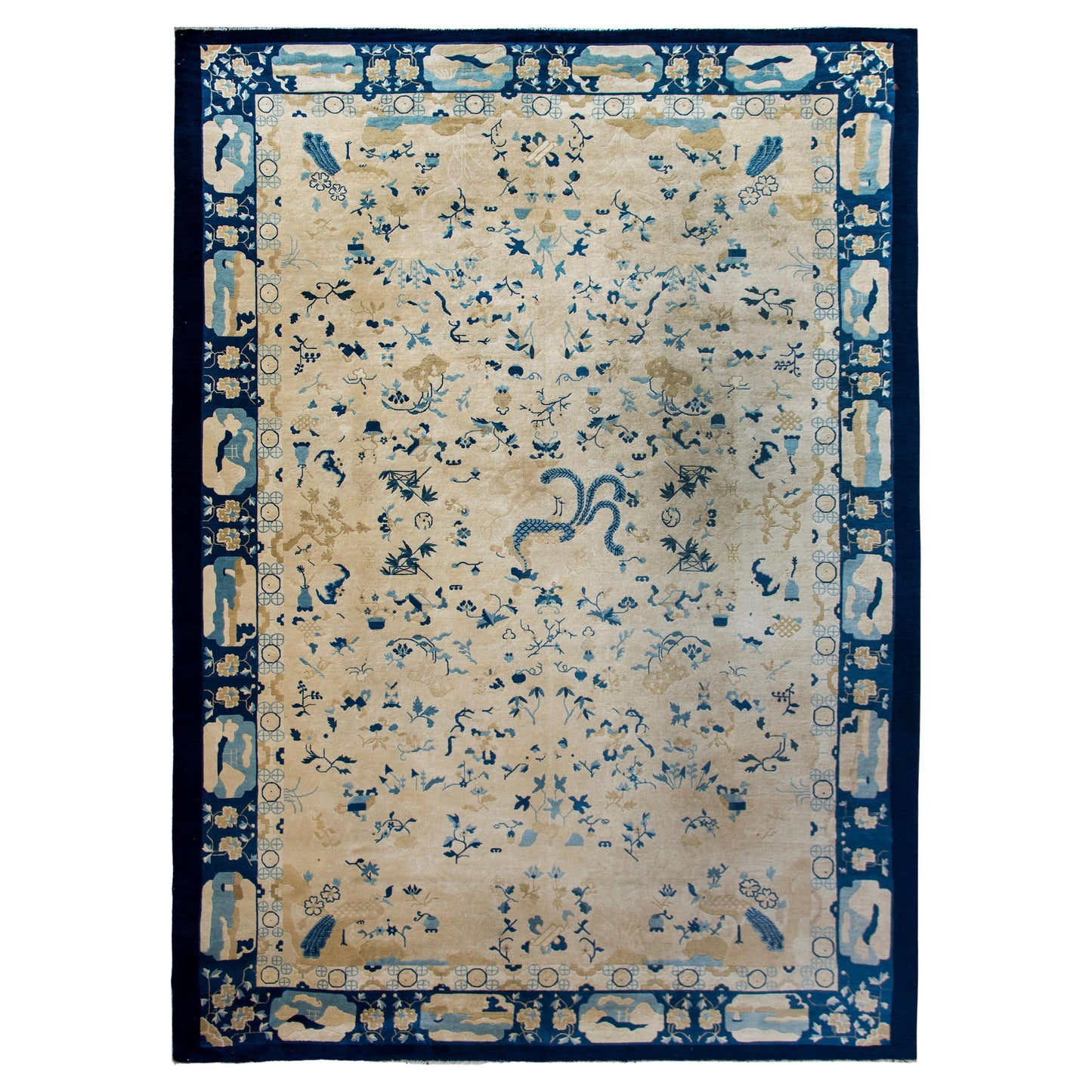 Late 19th Century Chinese Peking Rug For Sale