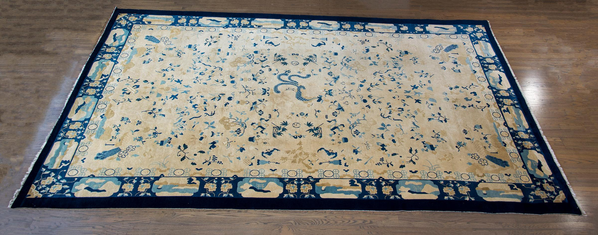 Late 19th Century Chinese Peking Rug For Sale