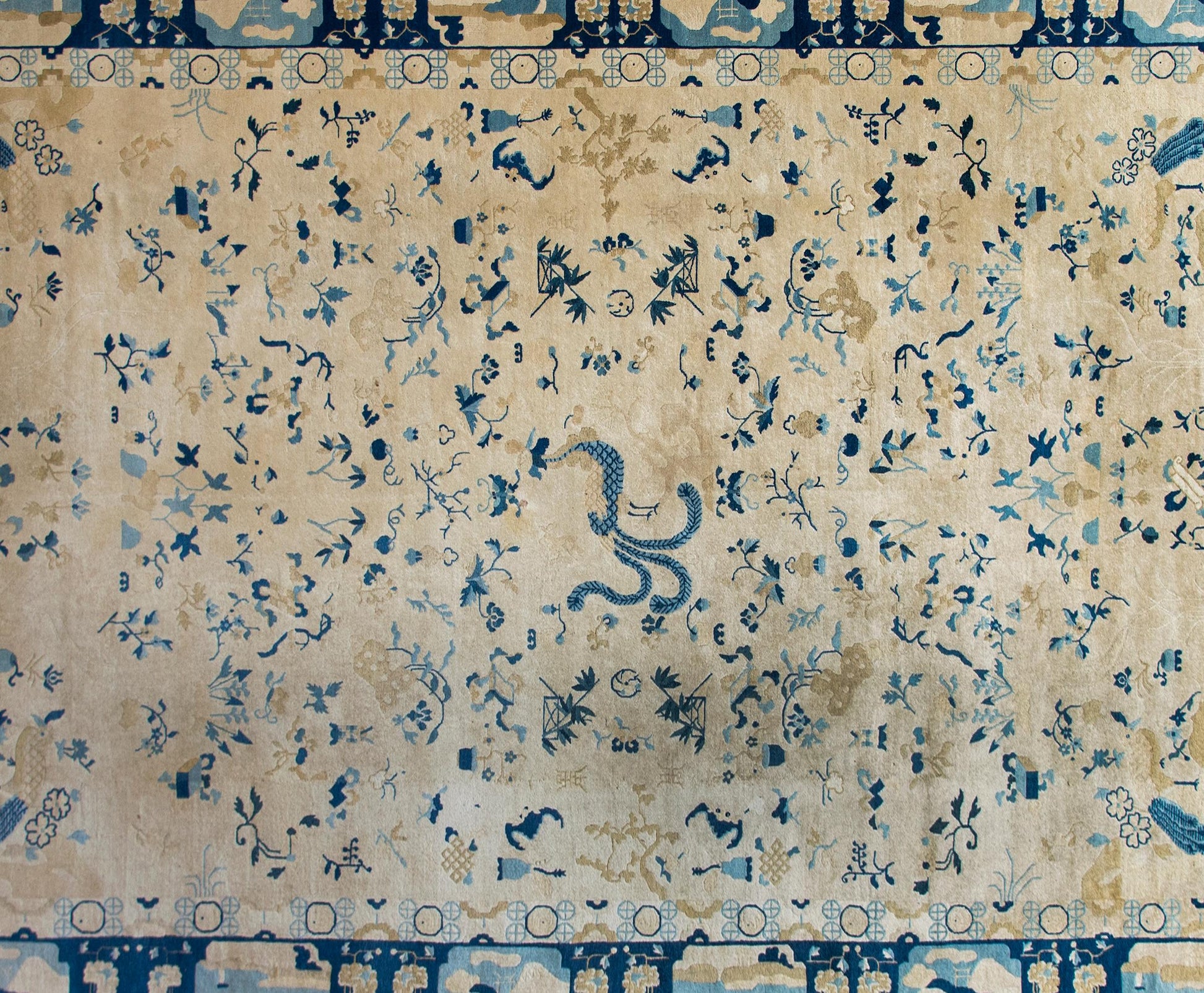 Late 19th Century Chinese Peking Rug For Sale