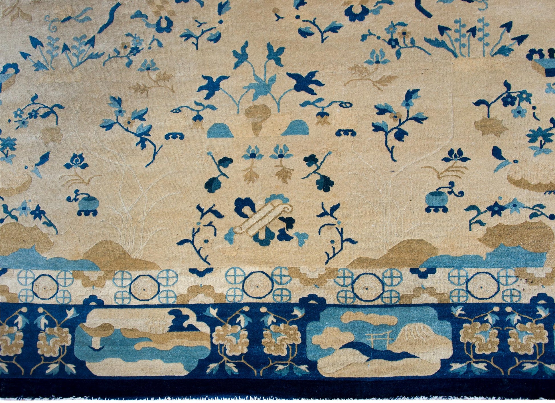 Late 19th Century Chinese Peking Rug For Sale