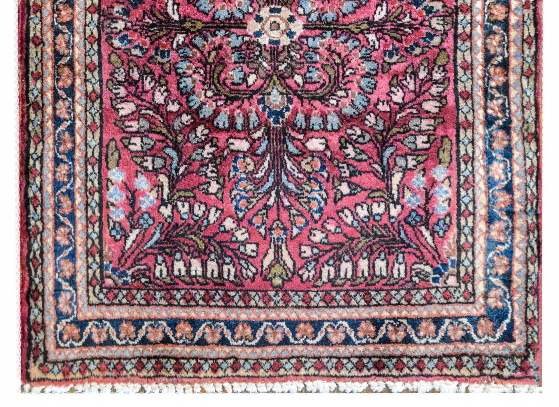 Petite Early 20th Century Sarouk Rug For Sale