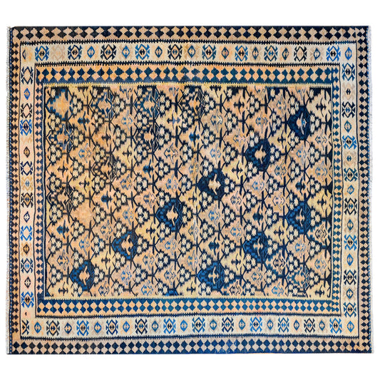 19th Century, Qazvin Kilim Rug For Sale