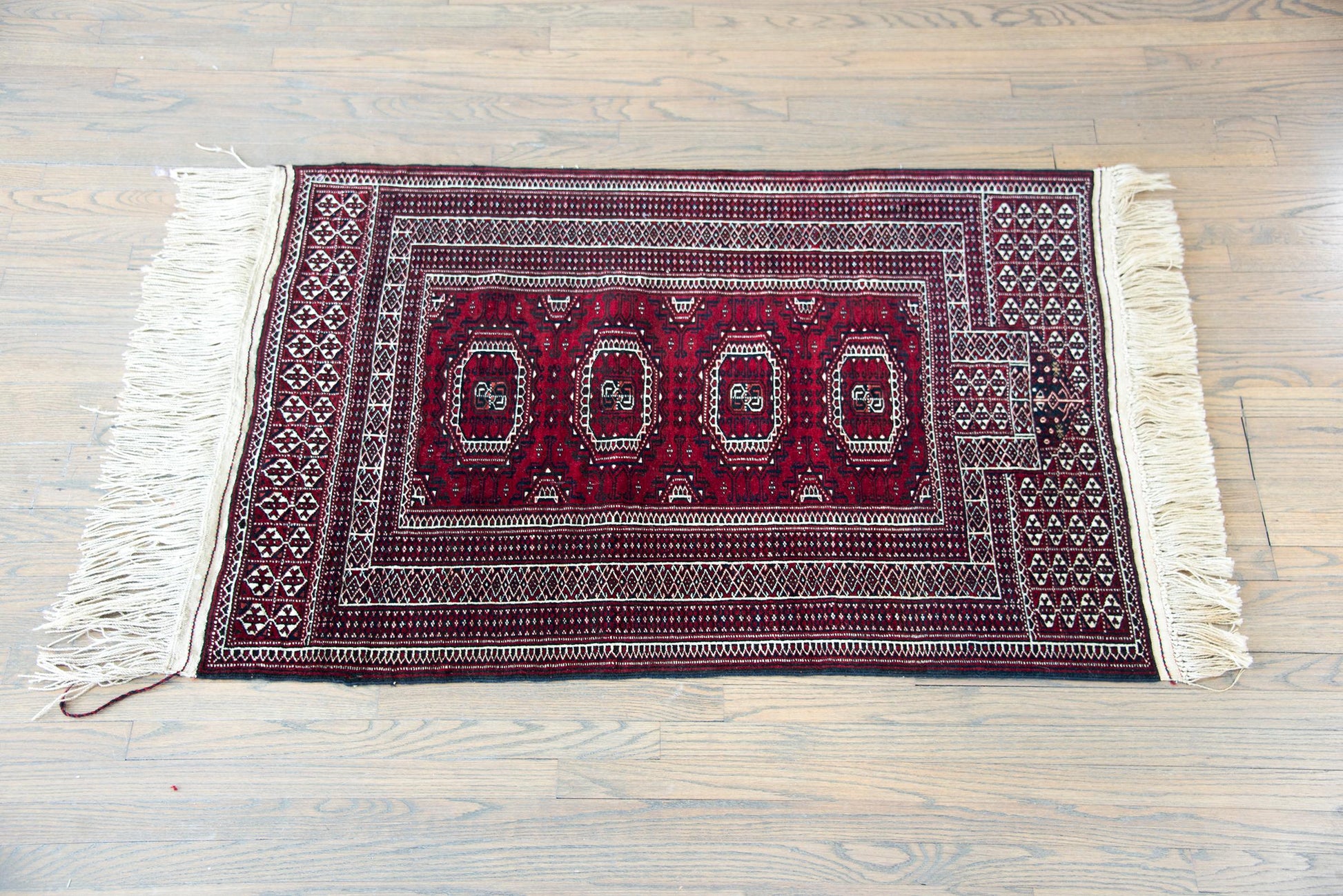 Vintage Bokhara Turkman Rug For Sale