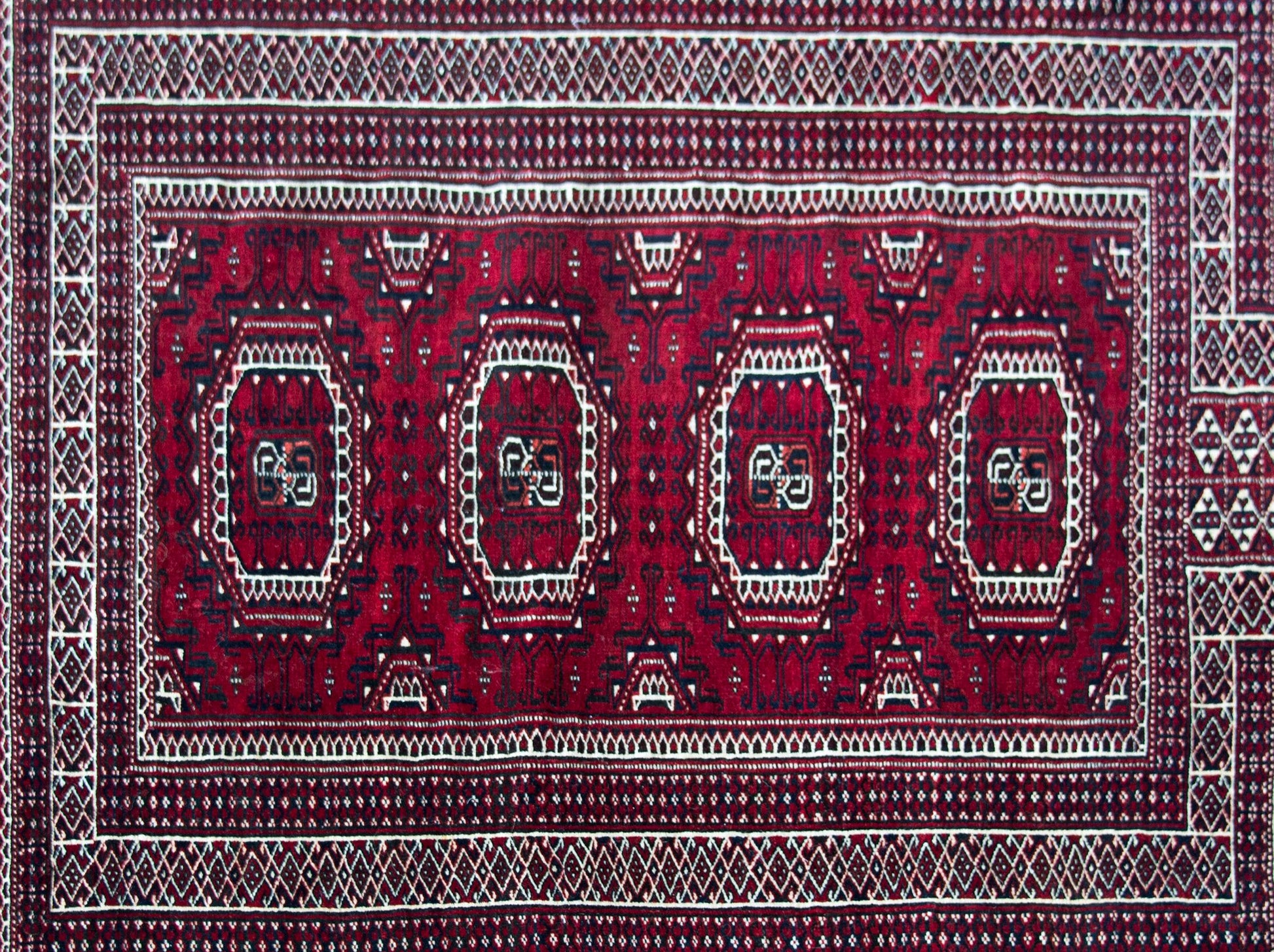 Vintage Bokhara Turkman Rug For Sale