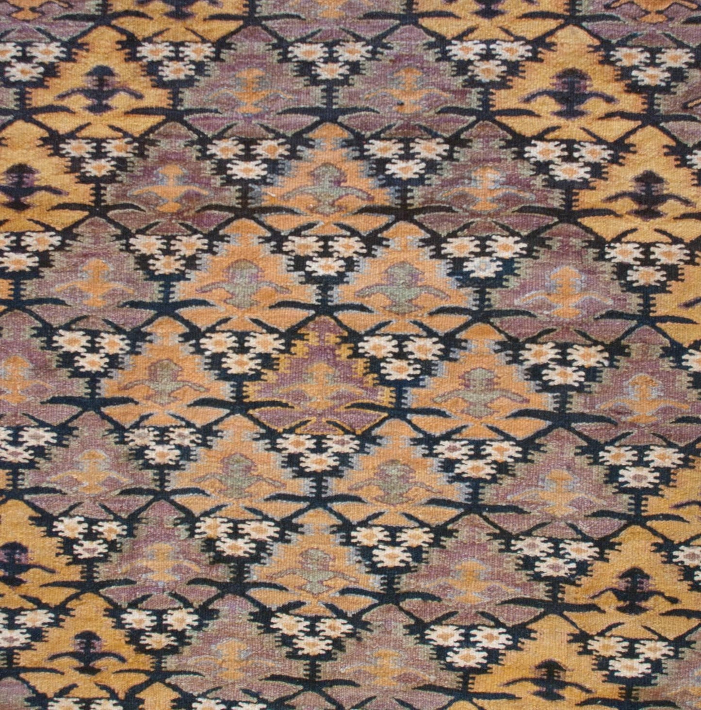 Beautiful Early 20th Century Qazvin Kilim For Sale