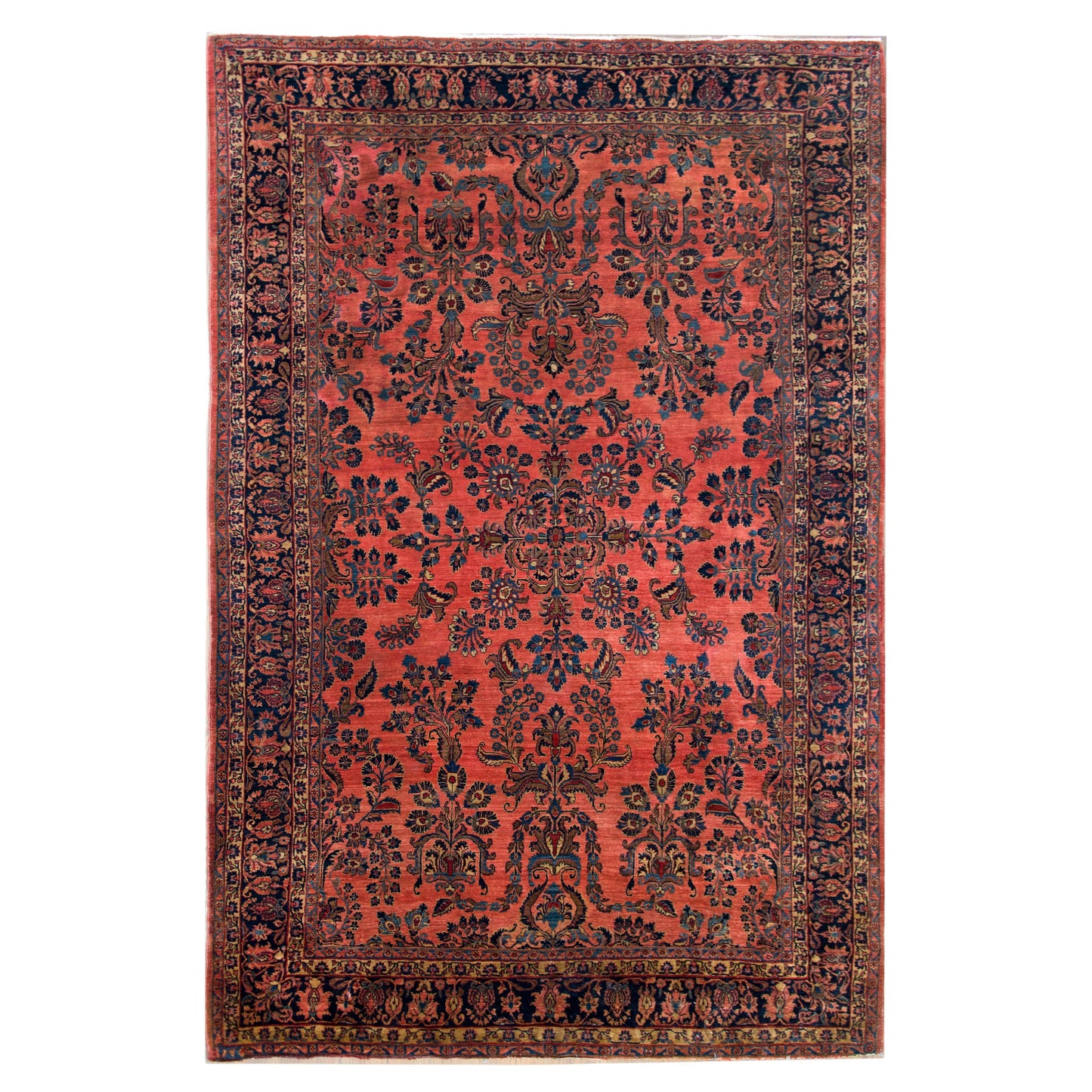 Early 20th Century Persian Sarouk Mohajeran Rug For Sale